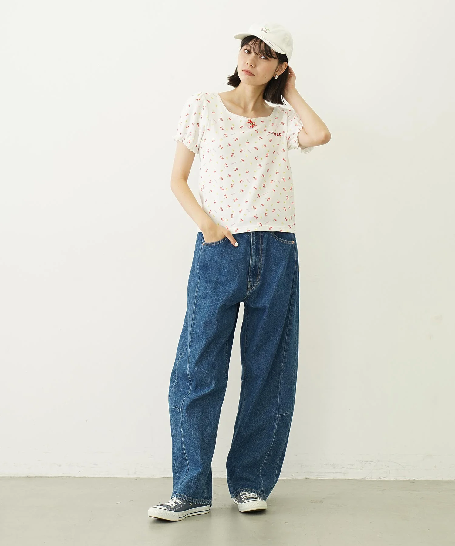 WIDE LEG DENIM PANTS - Image 19