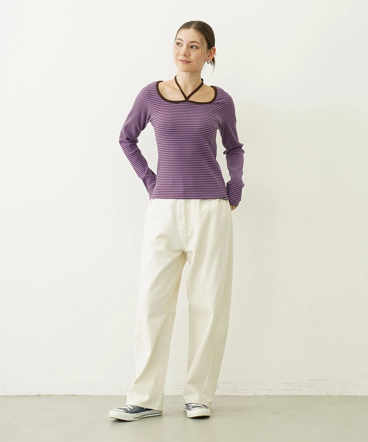WIDE LEG DENIM PANTS - Image 54