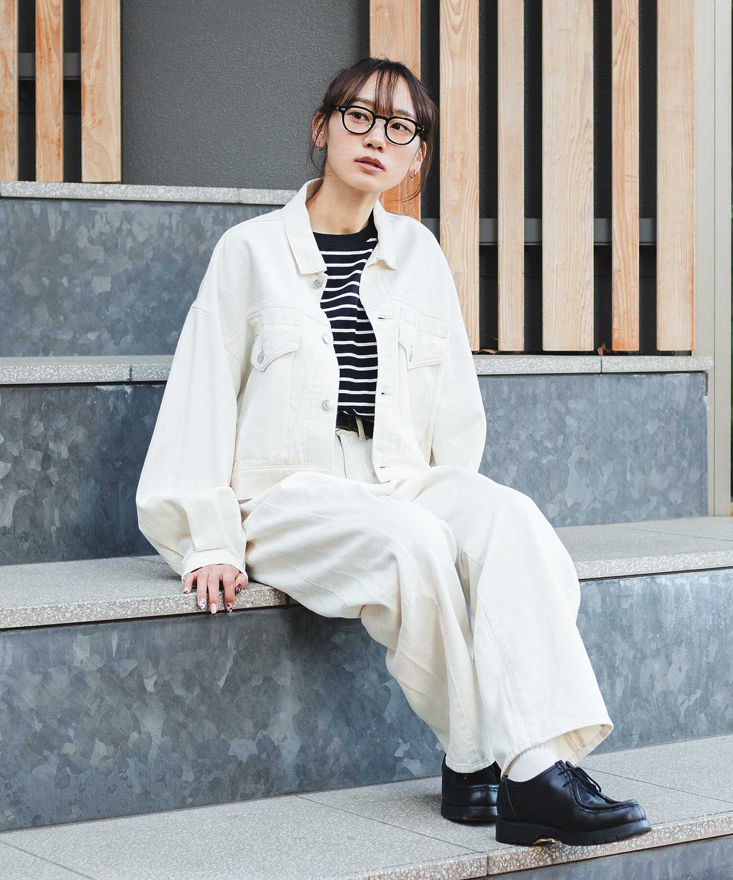 WIDE LEG DENIM PANTS - Image 75