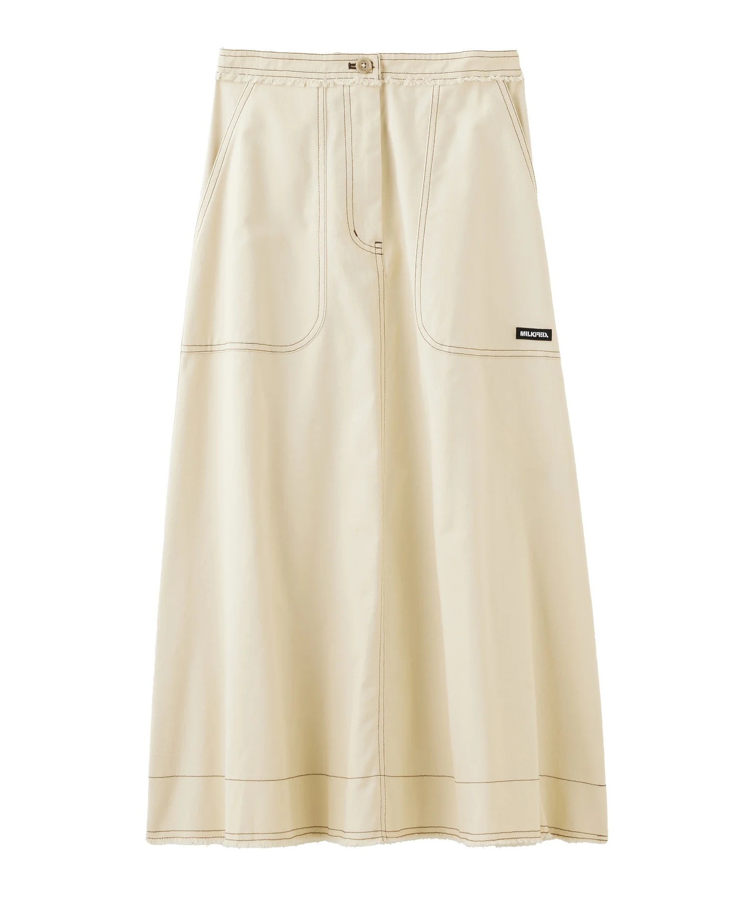 SOLID LONG SKIRT - Image 3