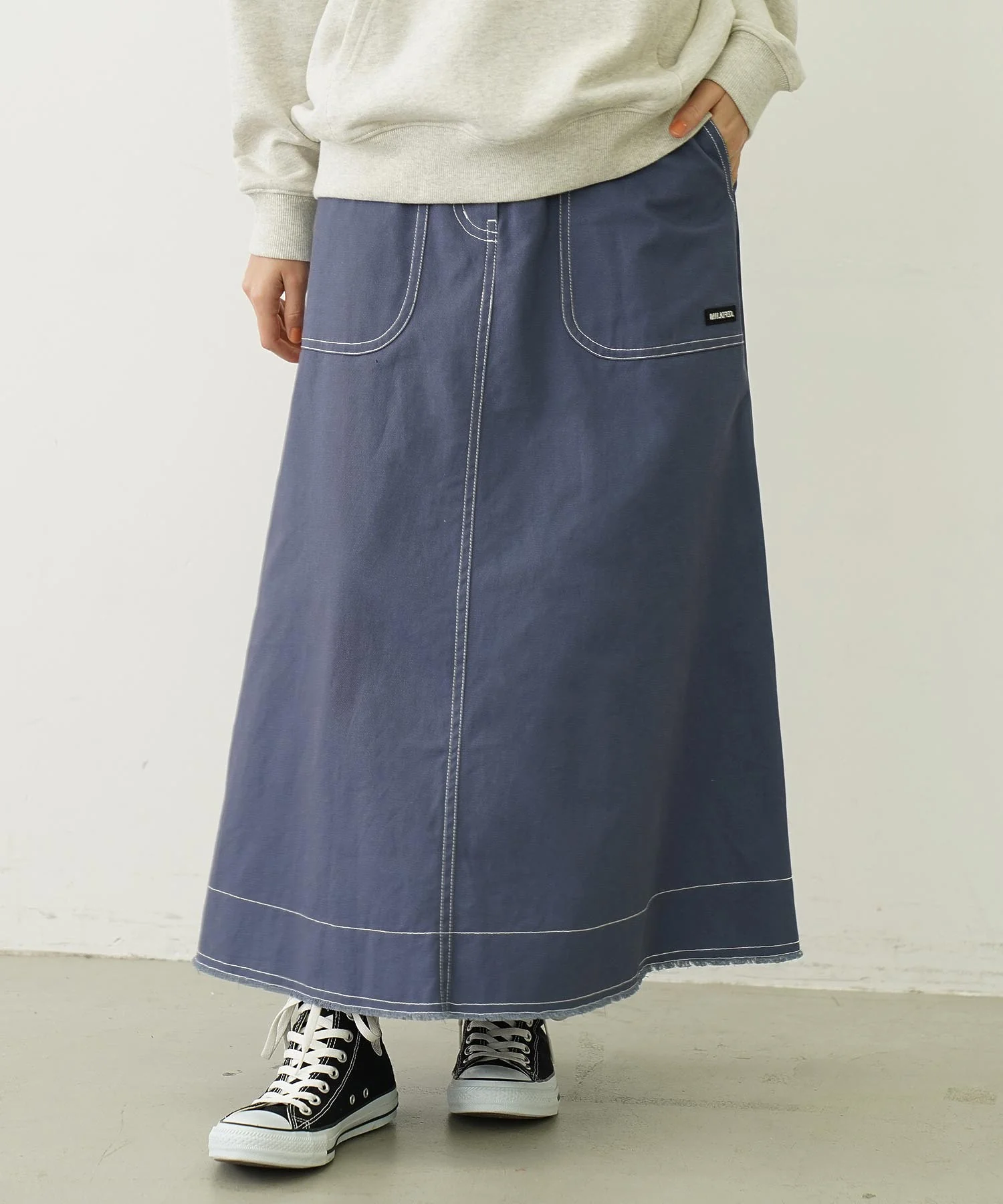 SOLID LONG SKIRT - Image 30