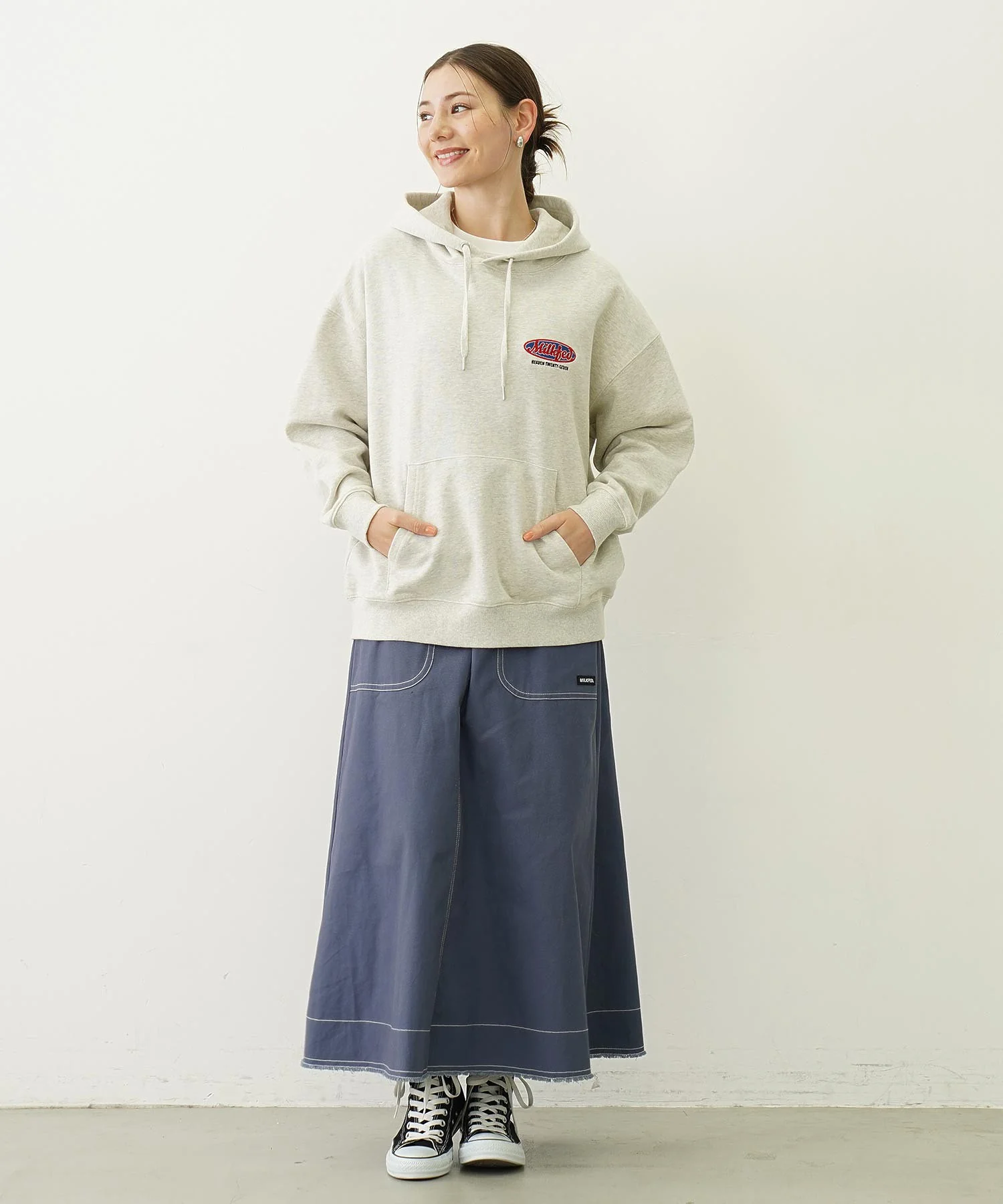 SOLID LONG SKIRT - Image 34