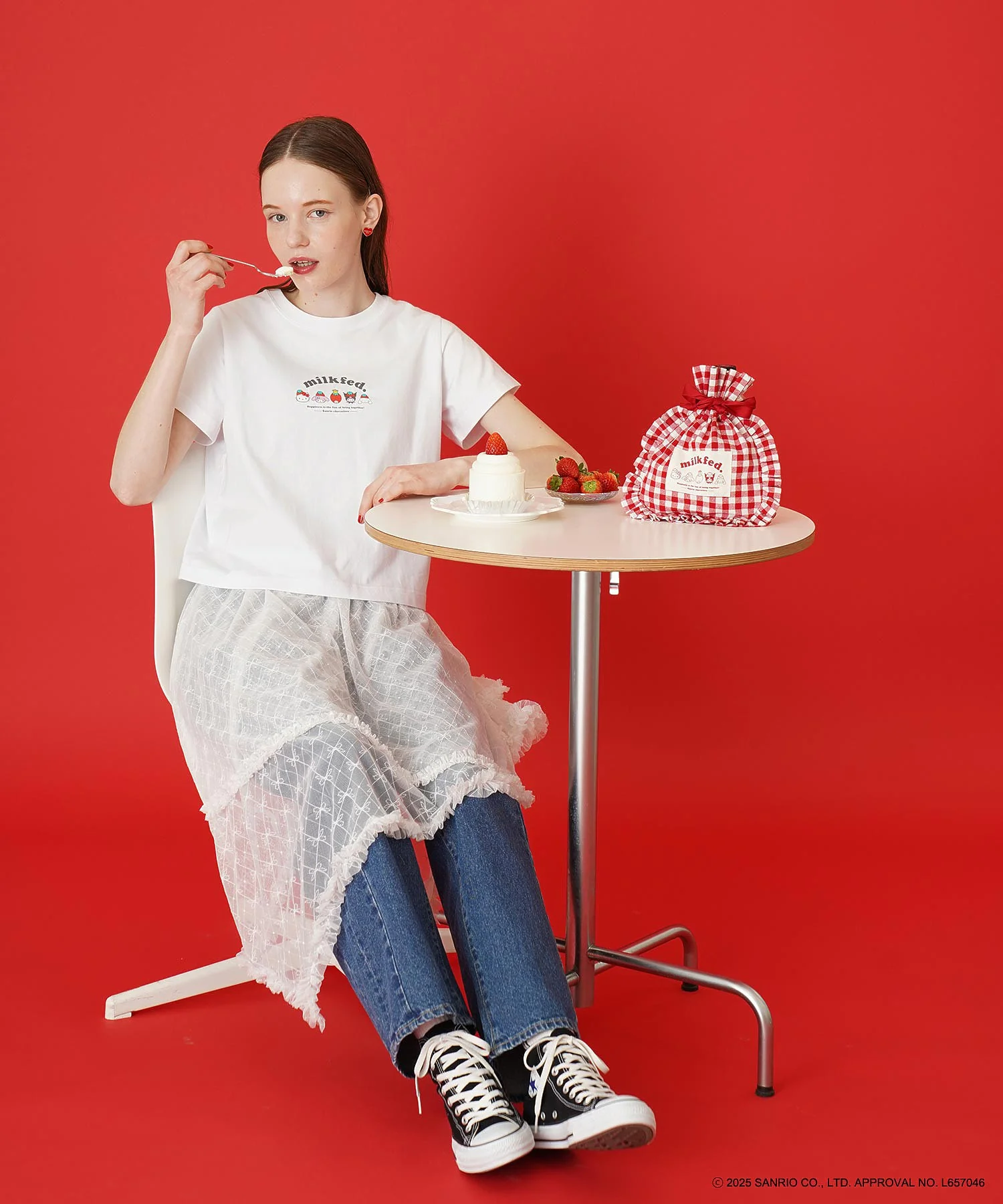 MILKFED. × SANRIO CHARACTERS DRAWSTRING POUCH - Image 25