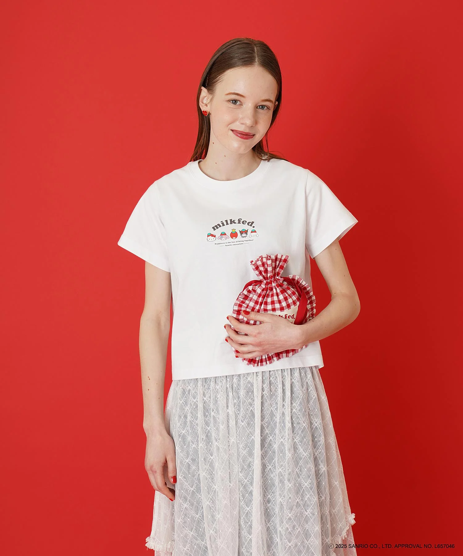 MILKFED. × SANRIO CHARACTERS DRAWSTRING POUCH - Image 6