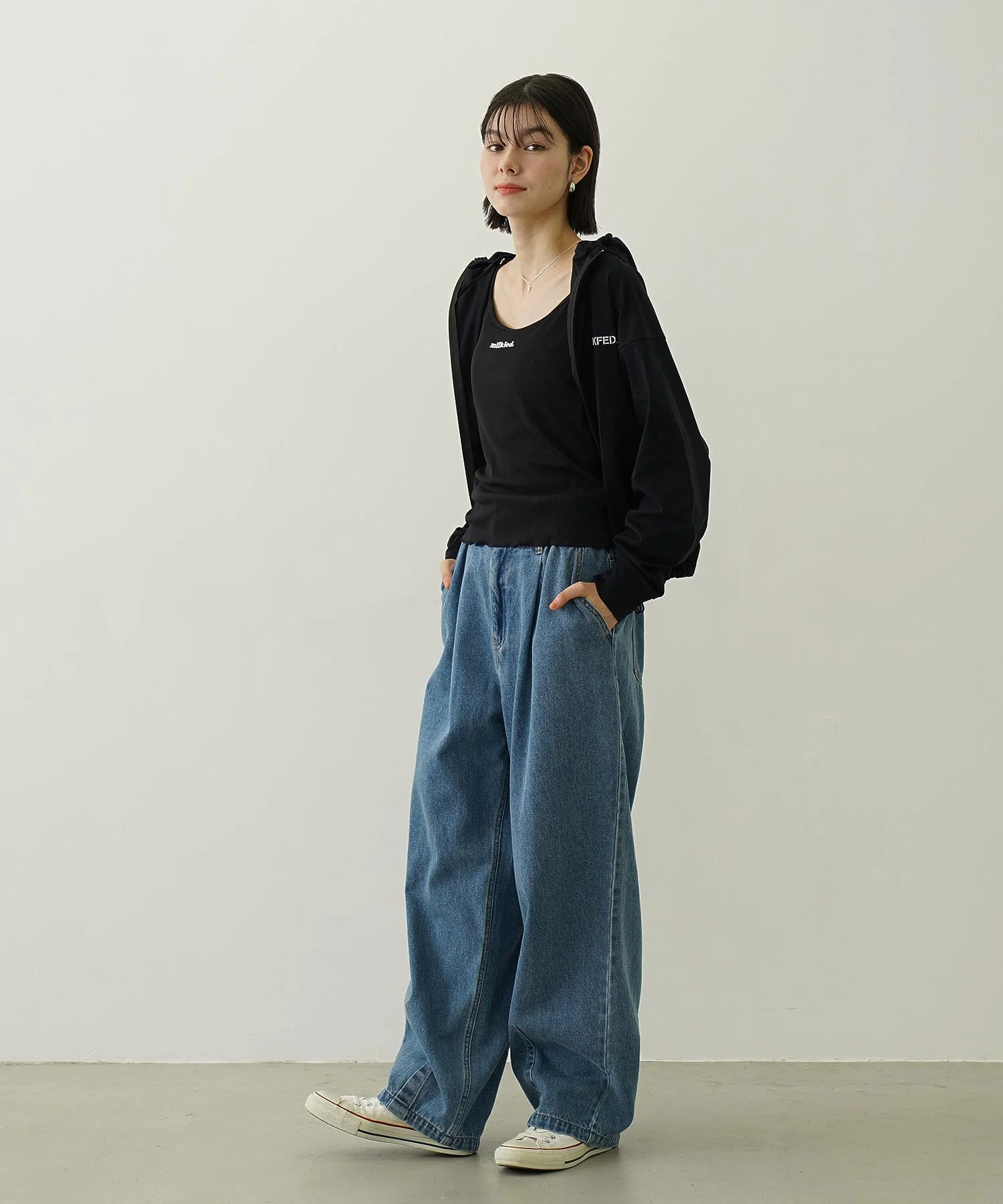 MILKFED. ×OP RASH GUARD ZIP HOODIE - Image 47