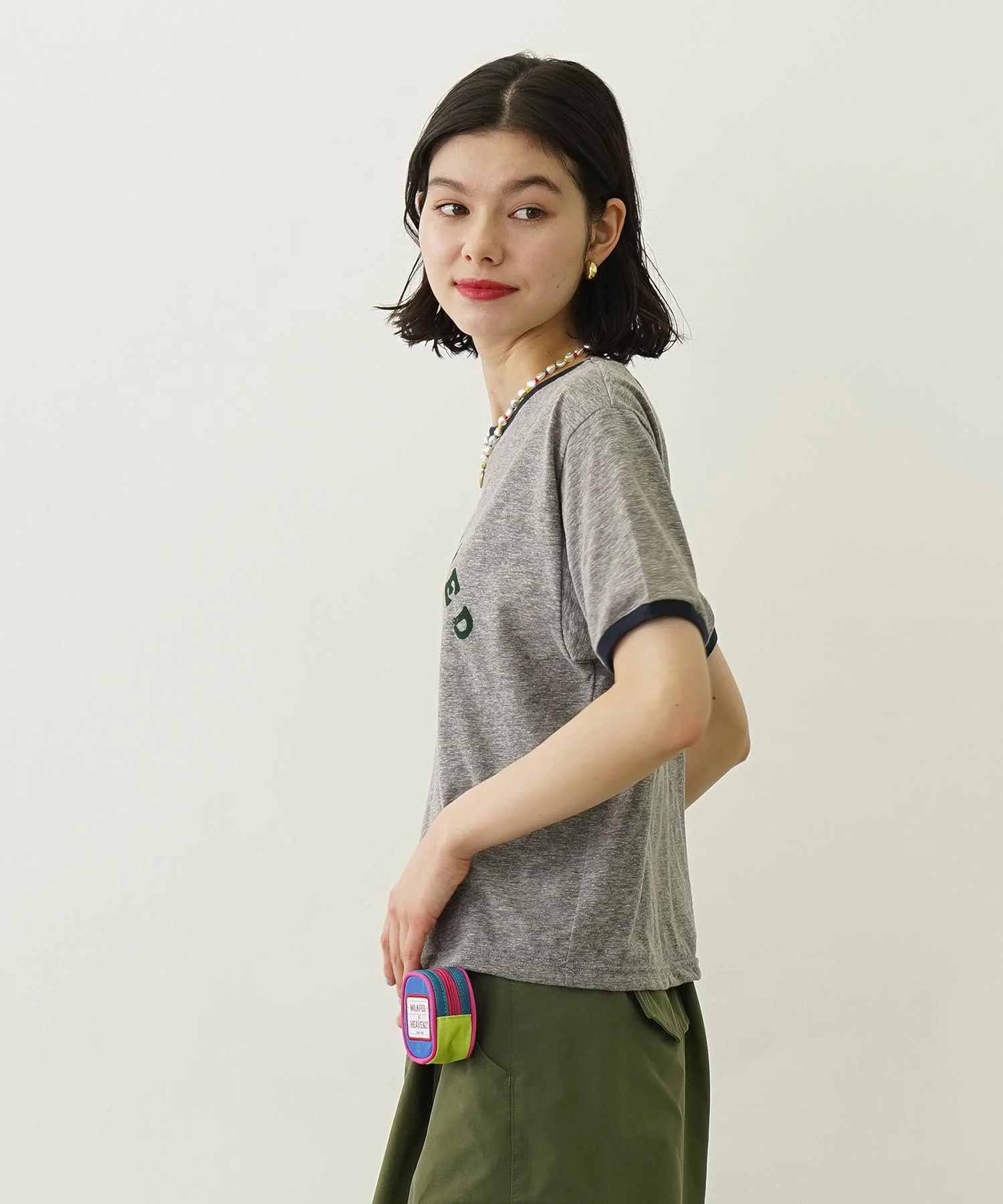 LOGO AND STAR FLOCKY PRINT RINGER TEE - Image 17