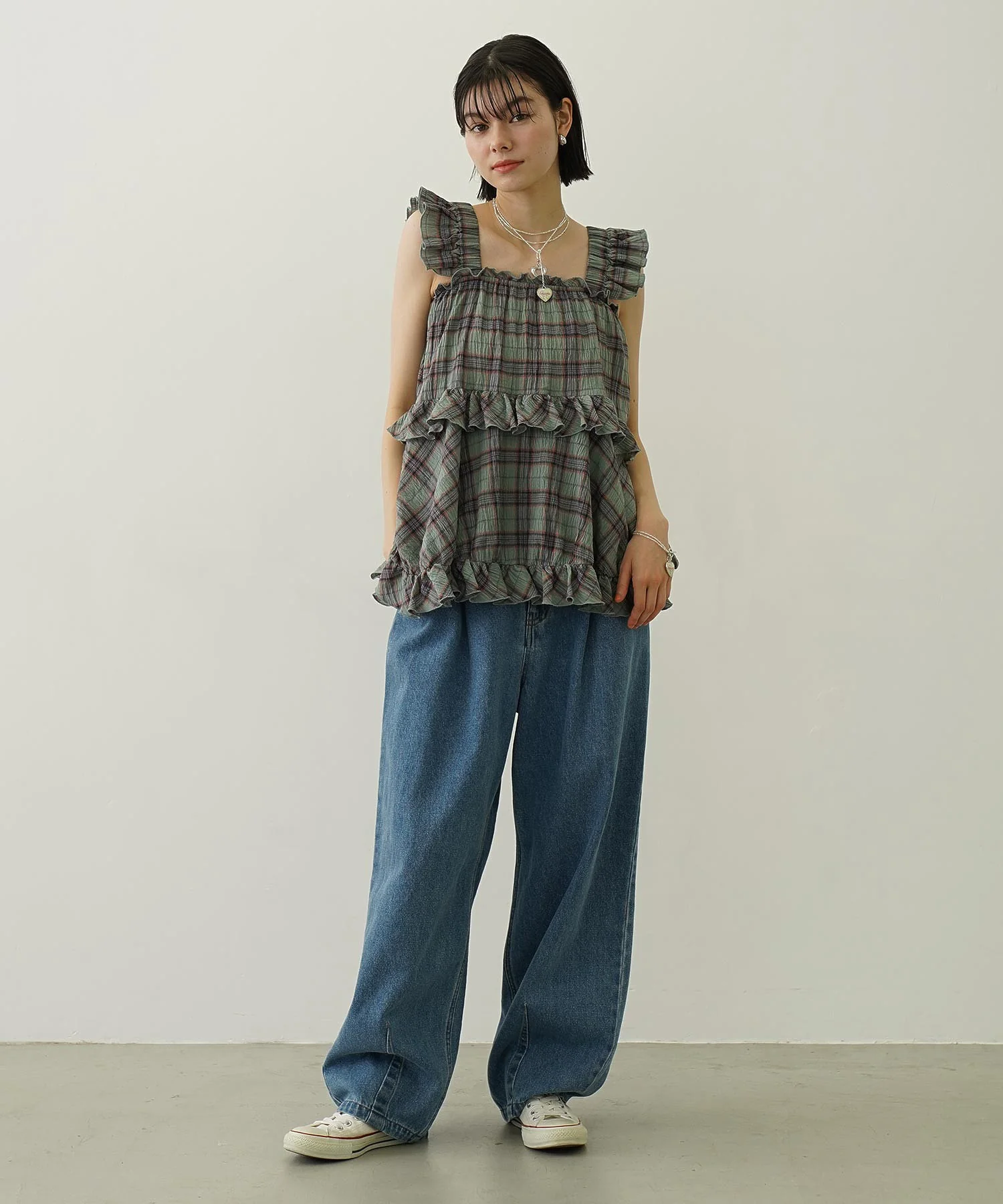 PLAID TIERED TOP - Image 24