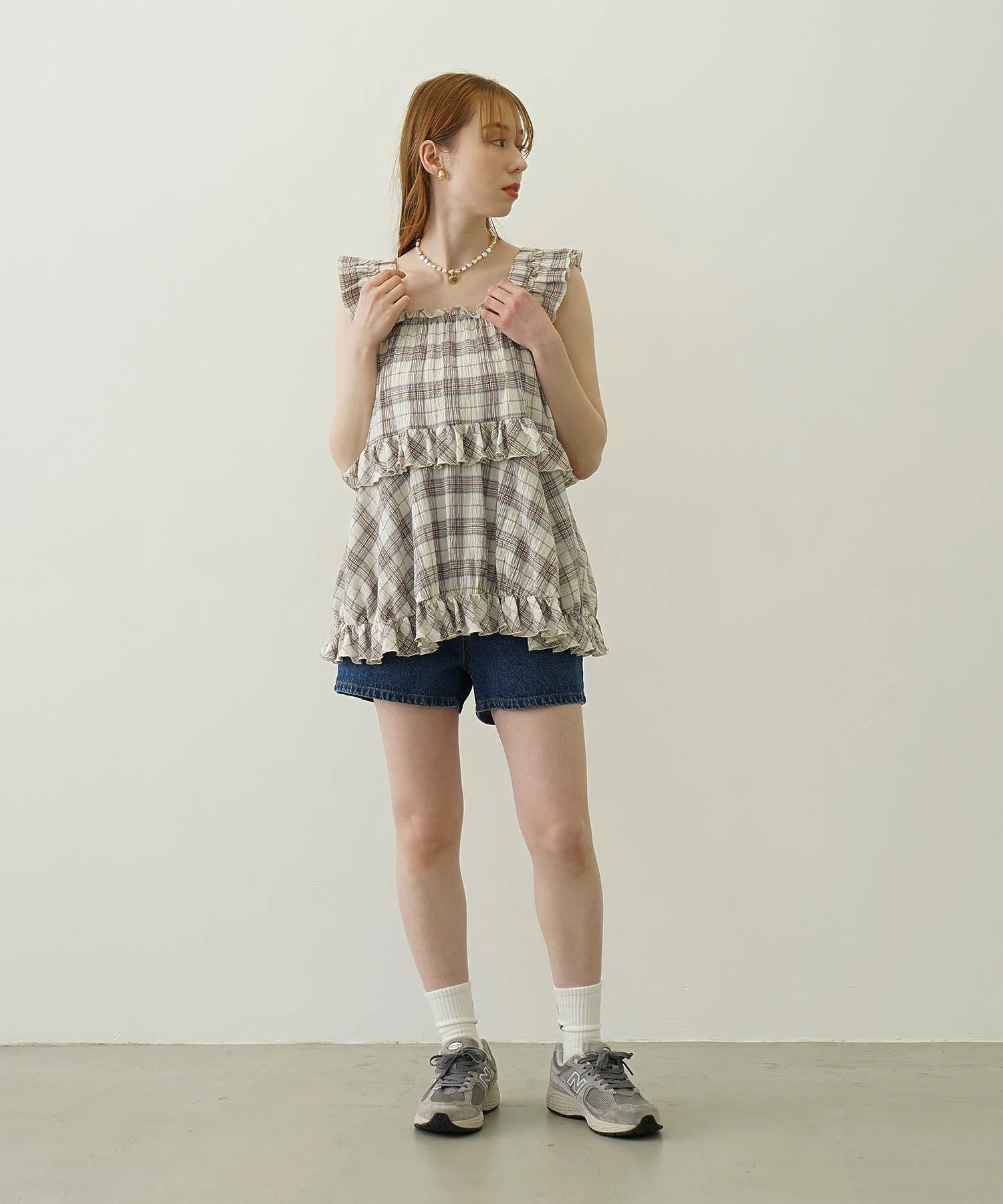 PLAID TIERED TOP - Image 9
