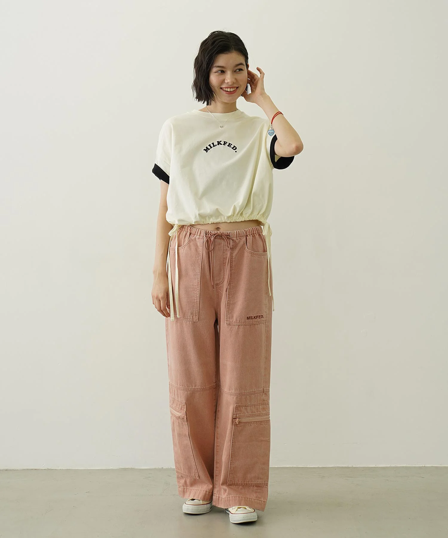 COLORED SLEEVE EDGE S/S TOP - Image 48