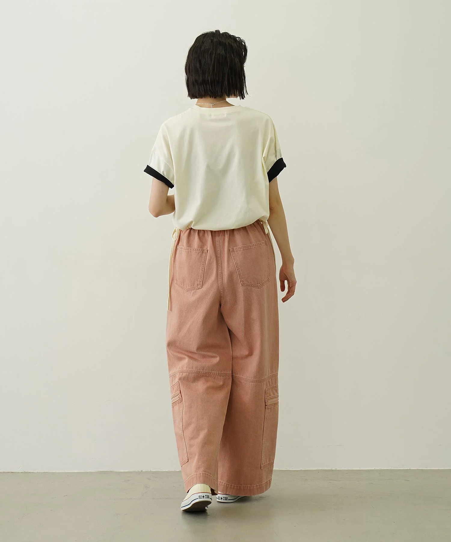 COLORED SLEEVE EDGE S/S TOP - Image 50