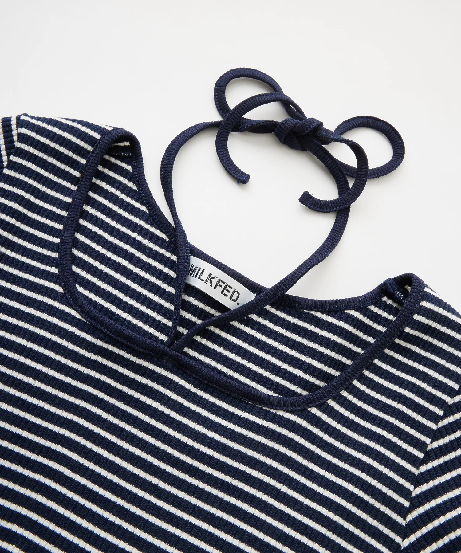 STRIPED SQUARE HALTER NECK TOP - Image 39
