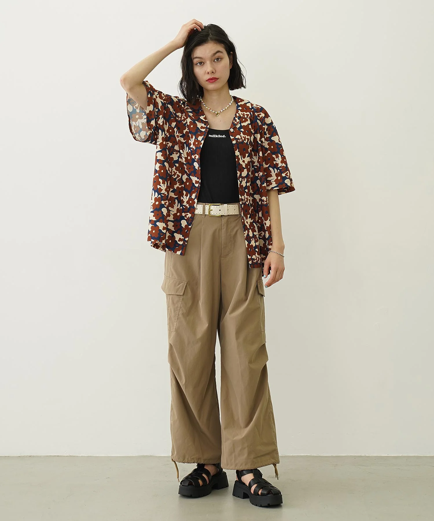 FLORAL ALL OVER PATTERN SHIRT - Image 7
