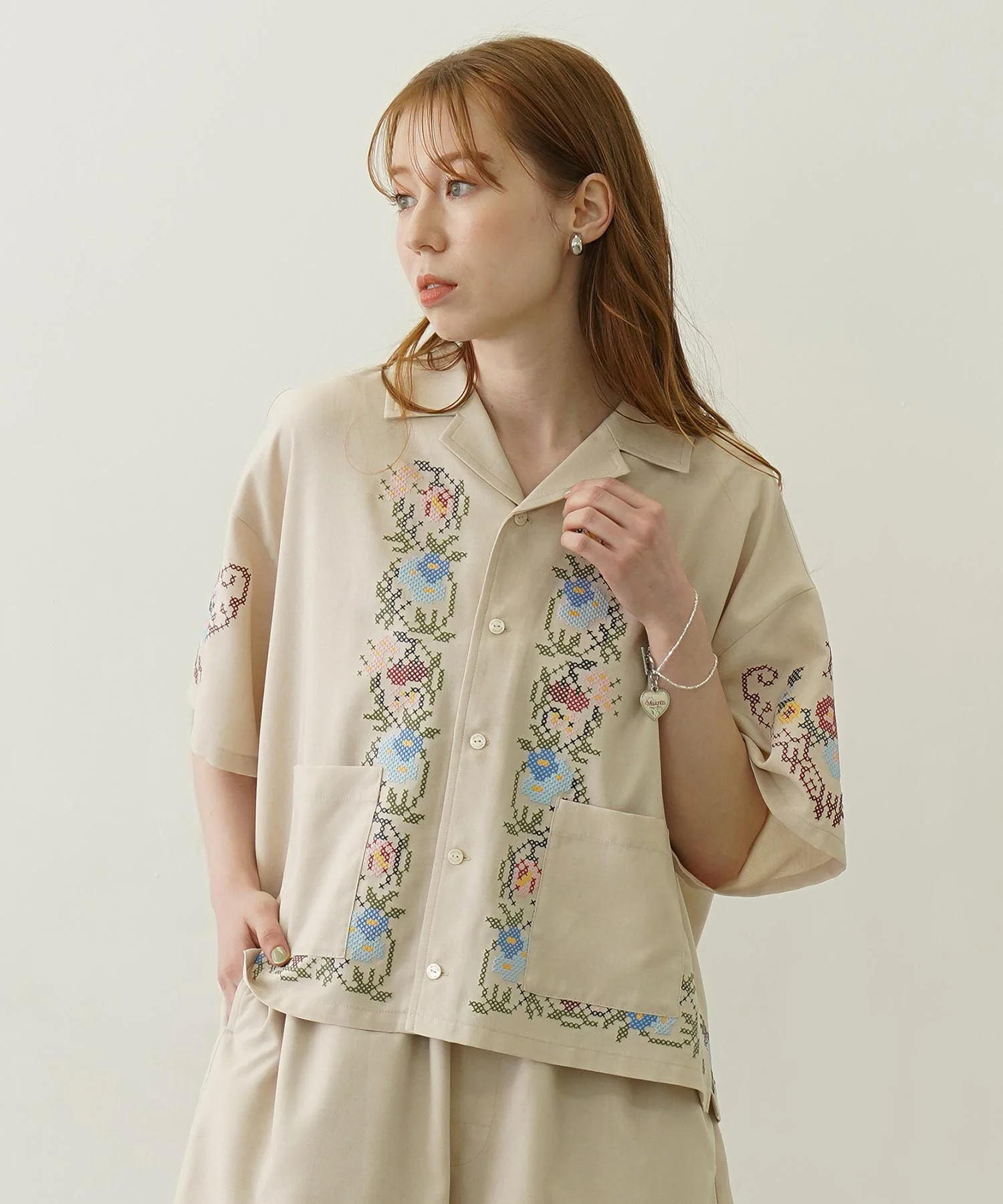 CROSS STITCH STYLE SHIRT - Image 4