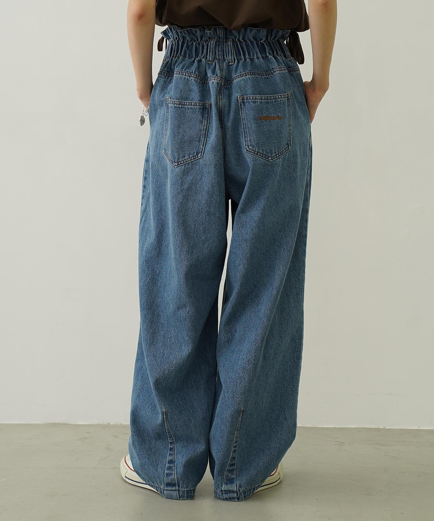 TUCK DENIM PANTS - Image 2