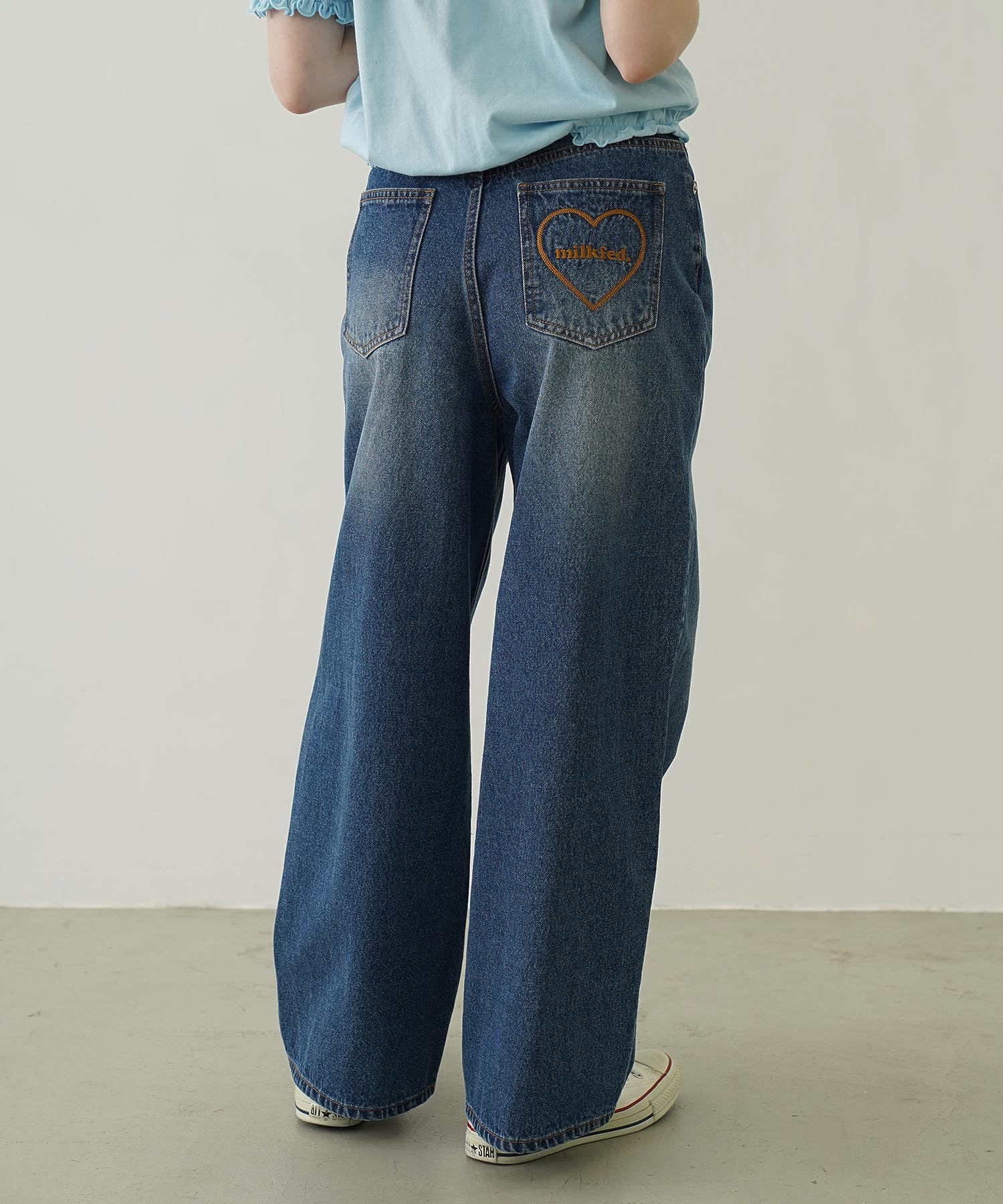 COOPER HEART WIDE DENIM PANTS - Image 13