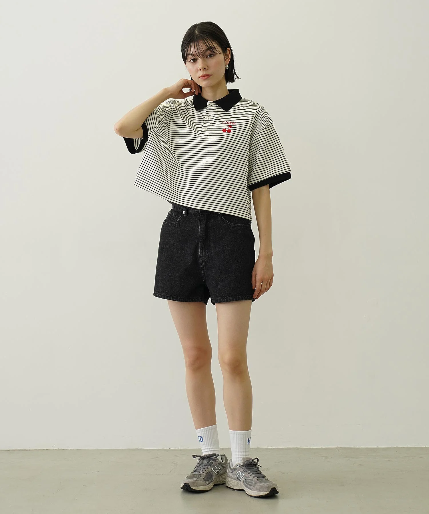 COOPER HEART DENIM SHORT PANTS - Image 5