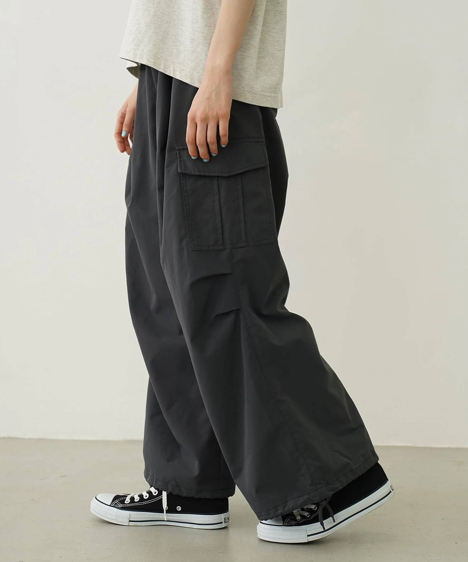 MILITARY WIDE LEG PANTS - Image 5
