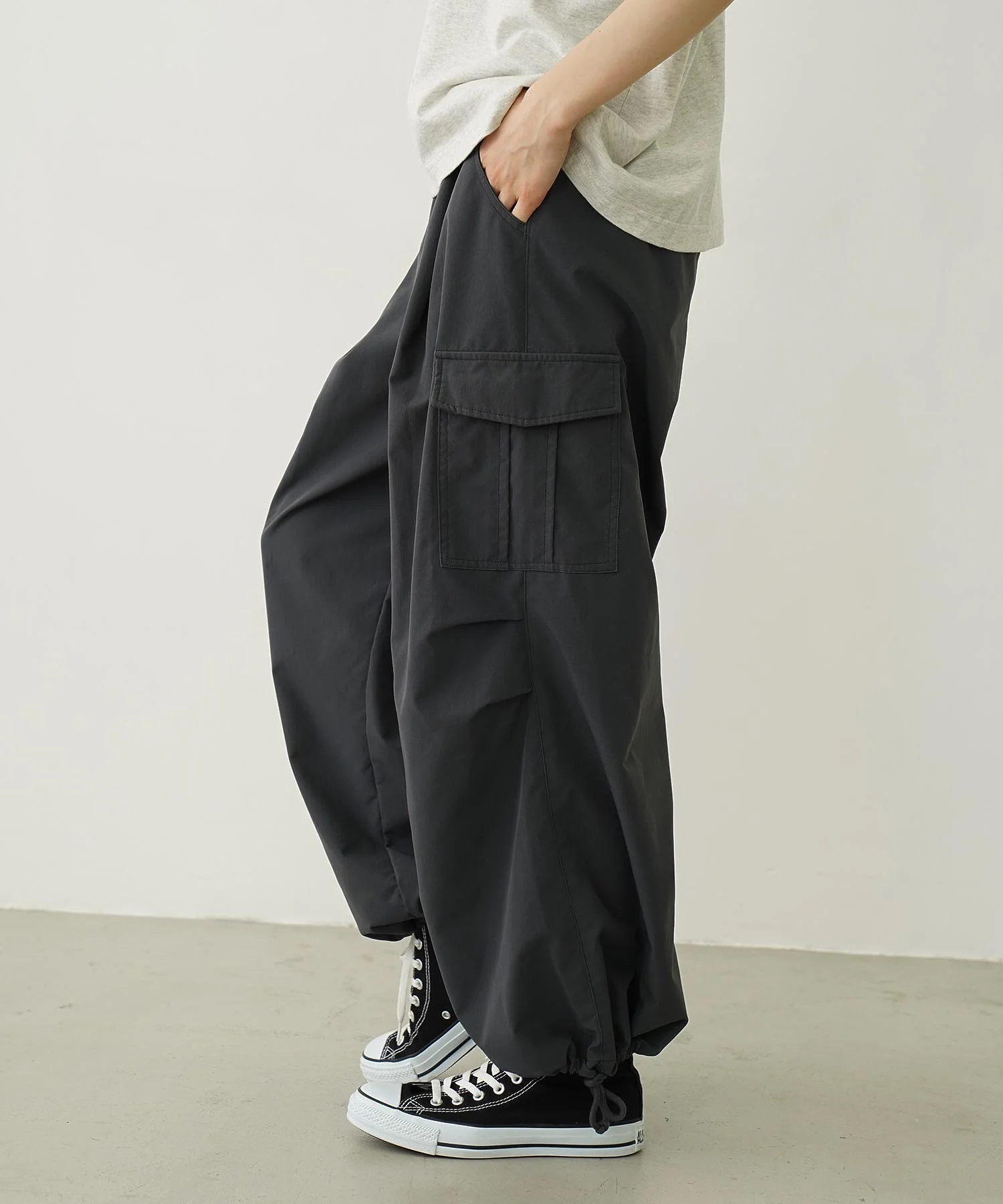 MILITARY WIDE LEG PANTS - Image 7