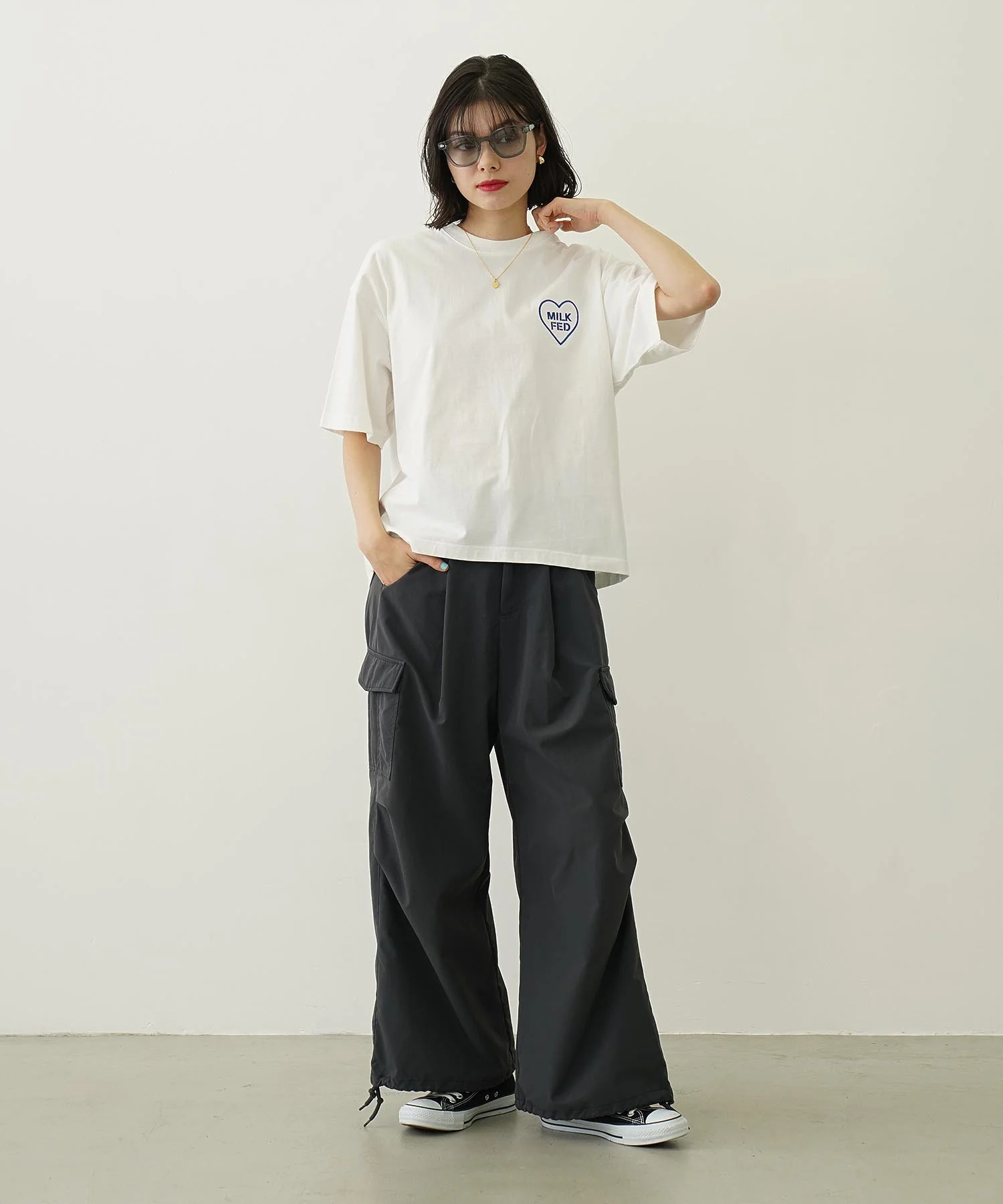 MILITARY WIDE LEG PANTS - Image 8