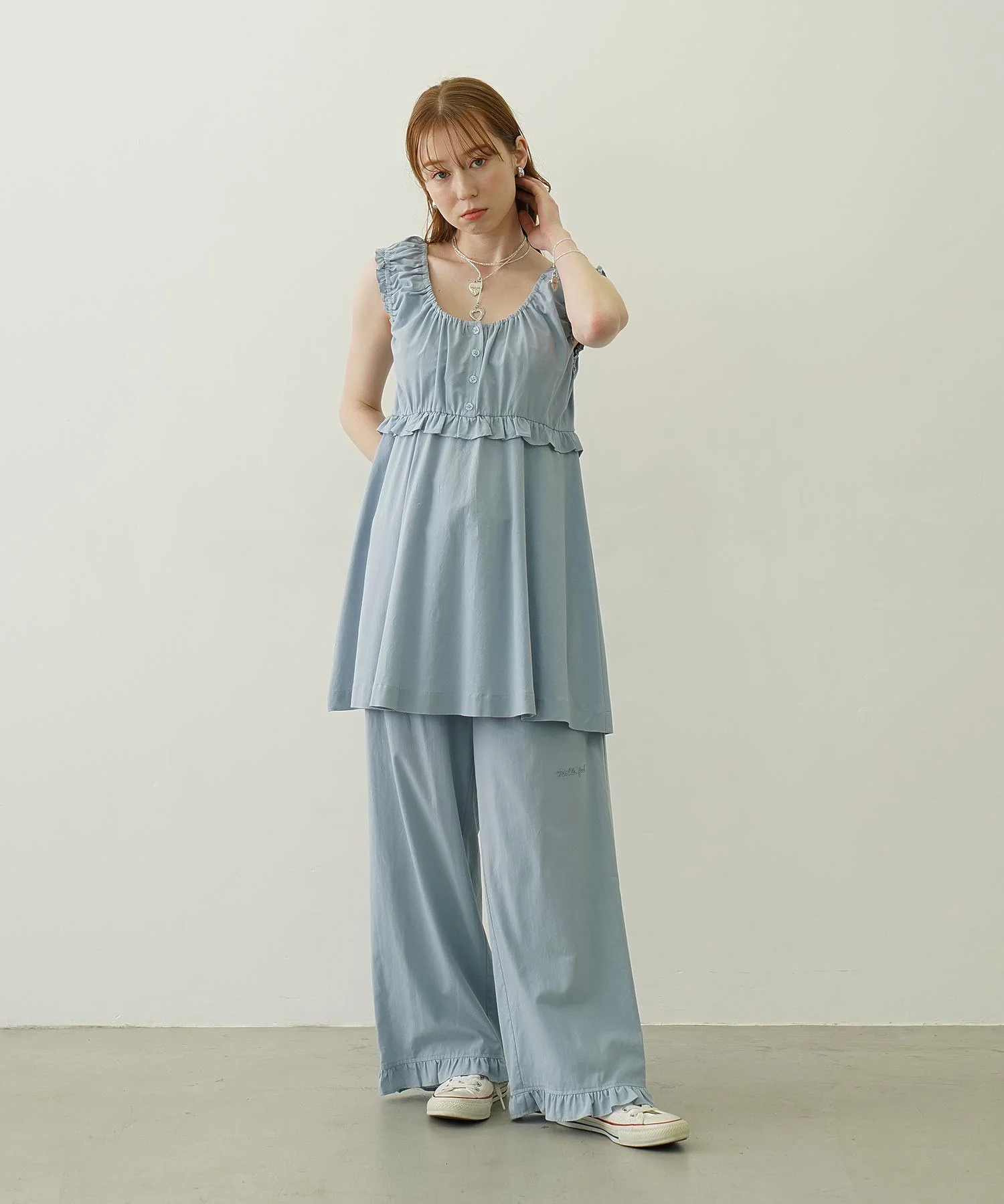 RUFFLE GATHERED PANTS - Image 8