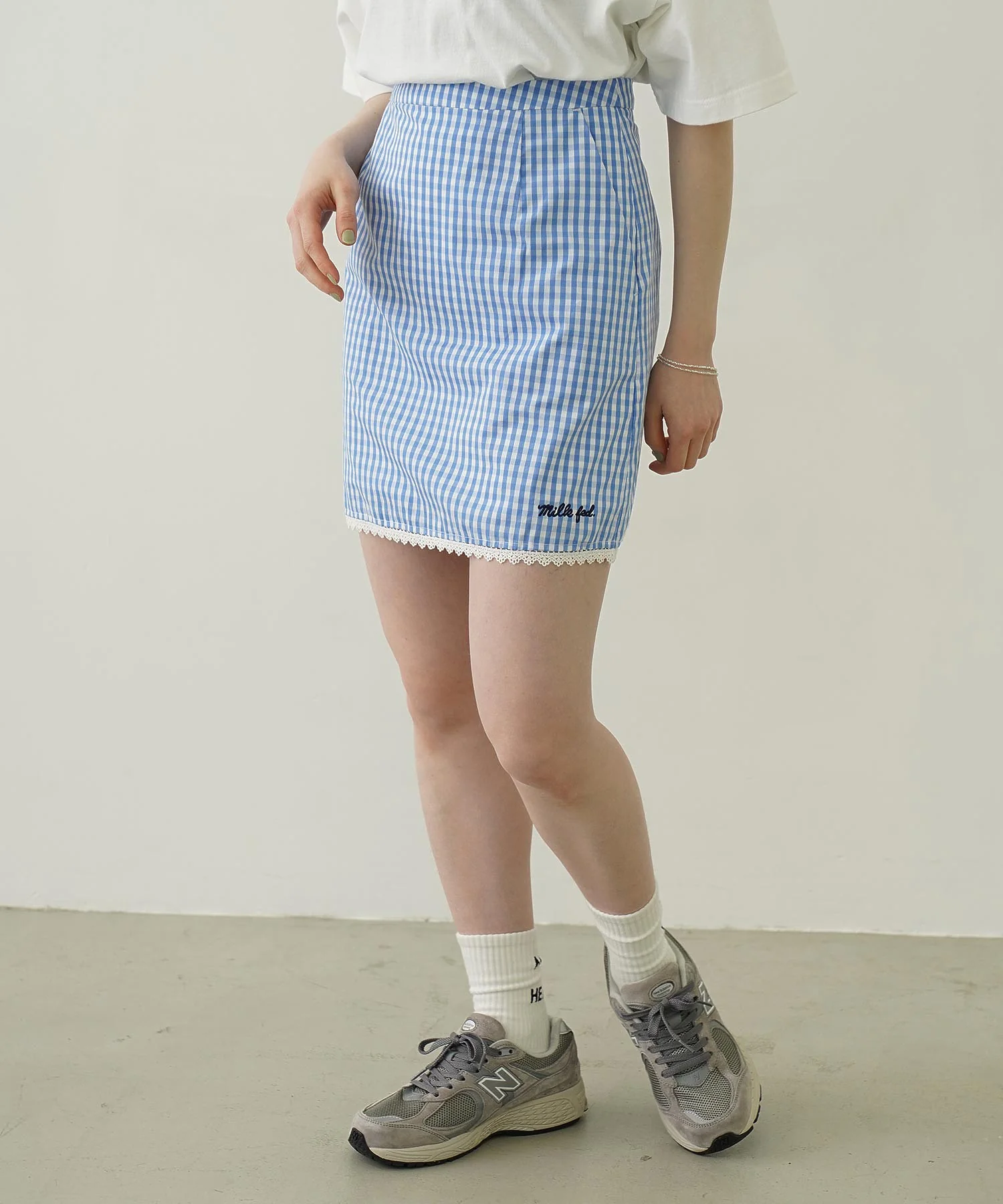 GINGHAM MINI SKIRT - Image 13