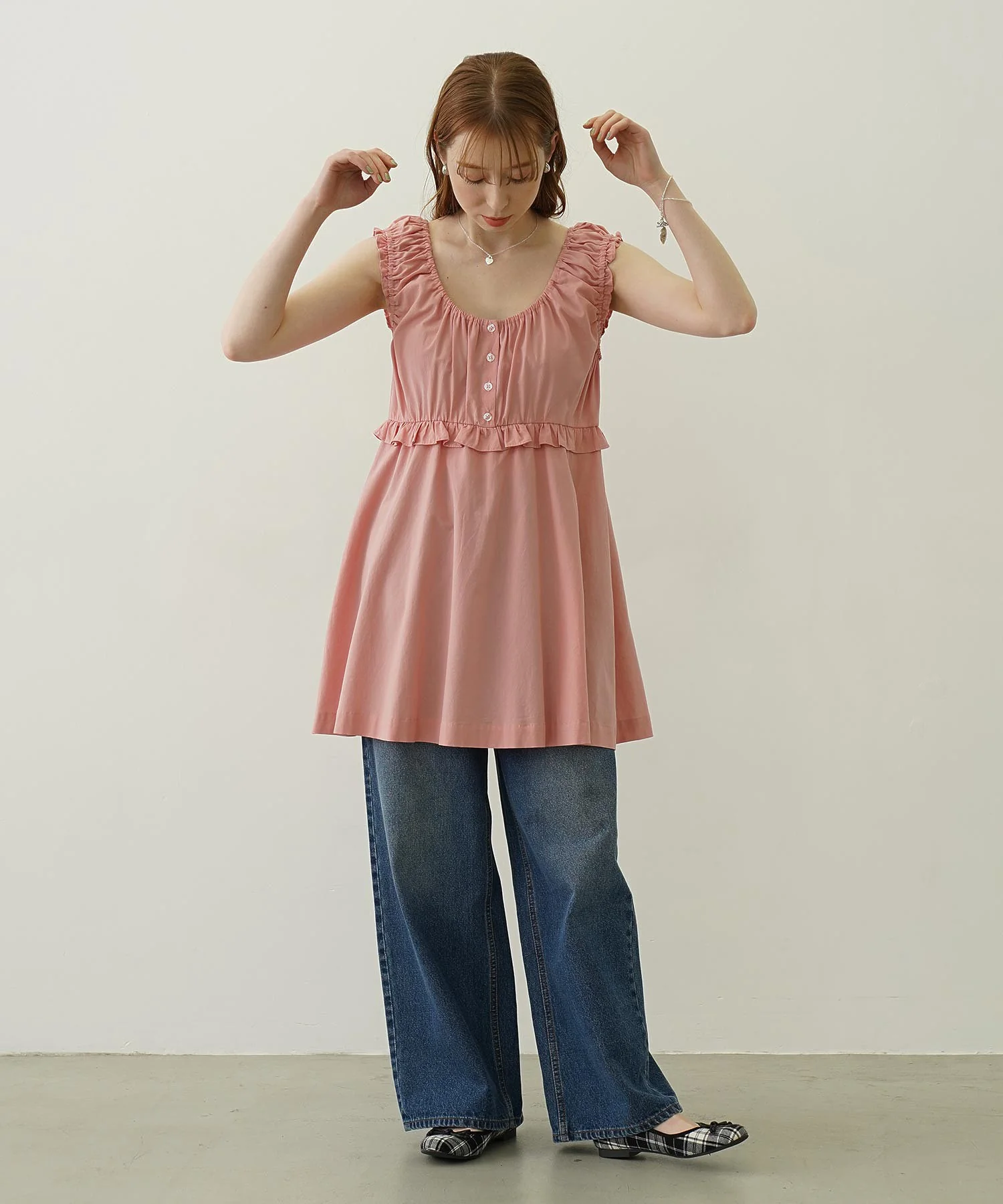 RUFFLE GATHERED DRESS - Image 14