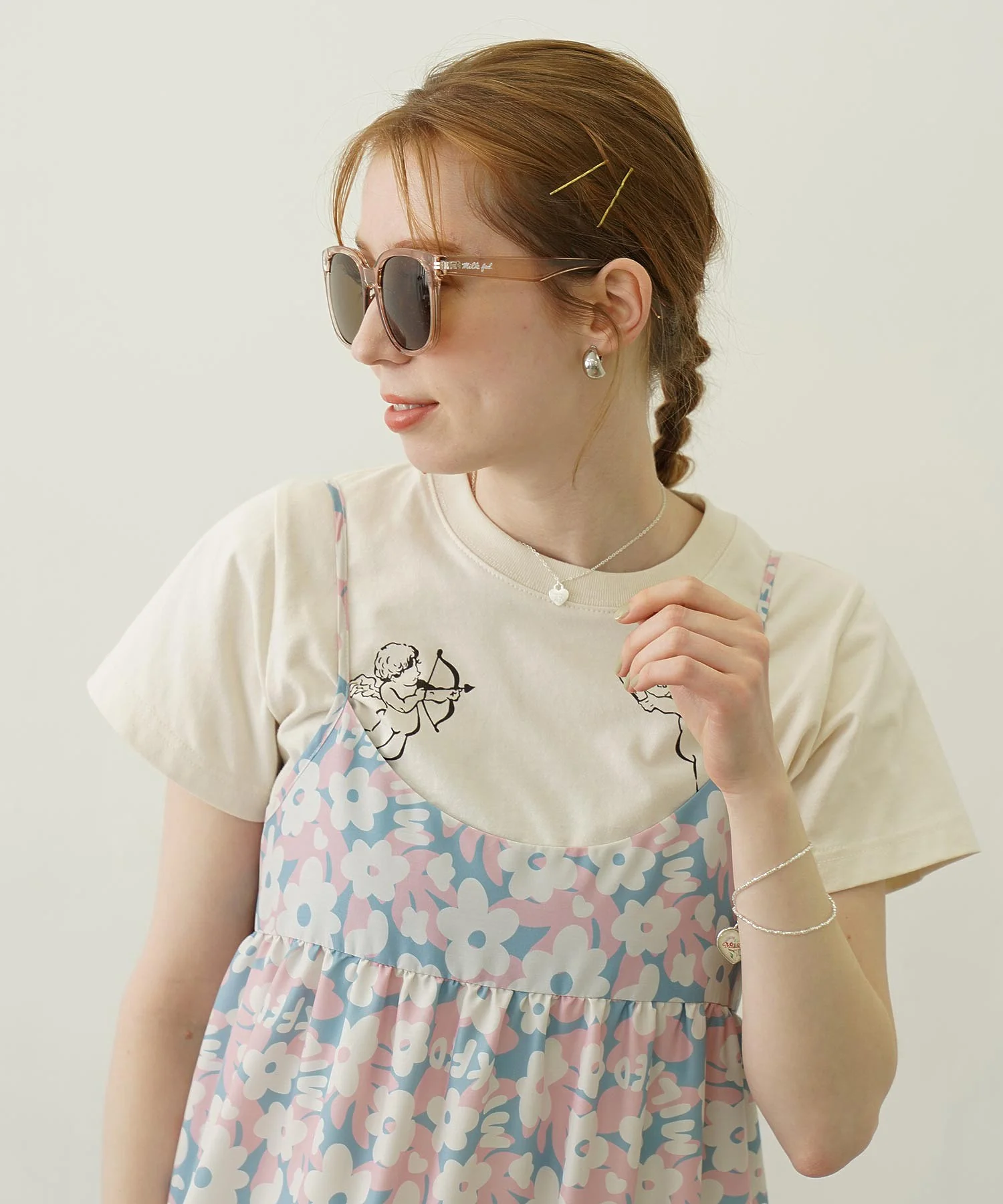 MILKFED. LOGO BIG SQUARE SUNGLASSES - Image 10