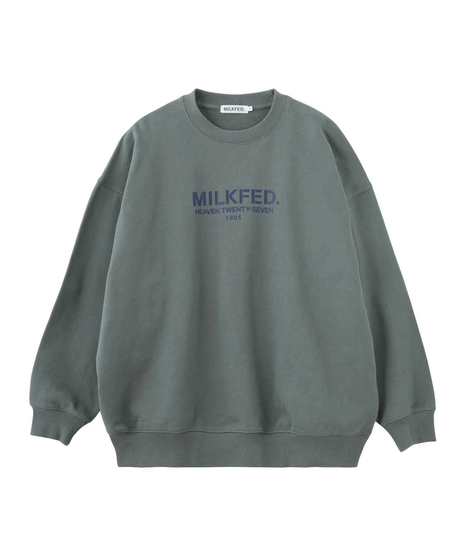STENCIL LOGO WIDE CREW SWEAT TOP - Image 3