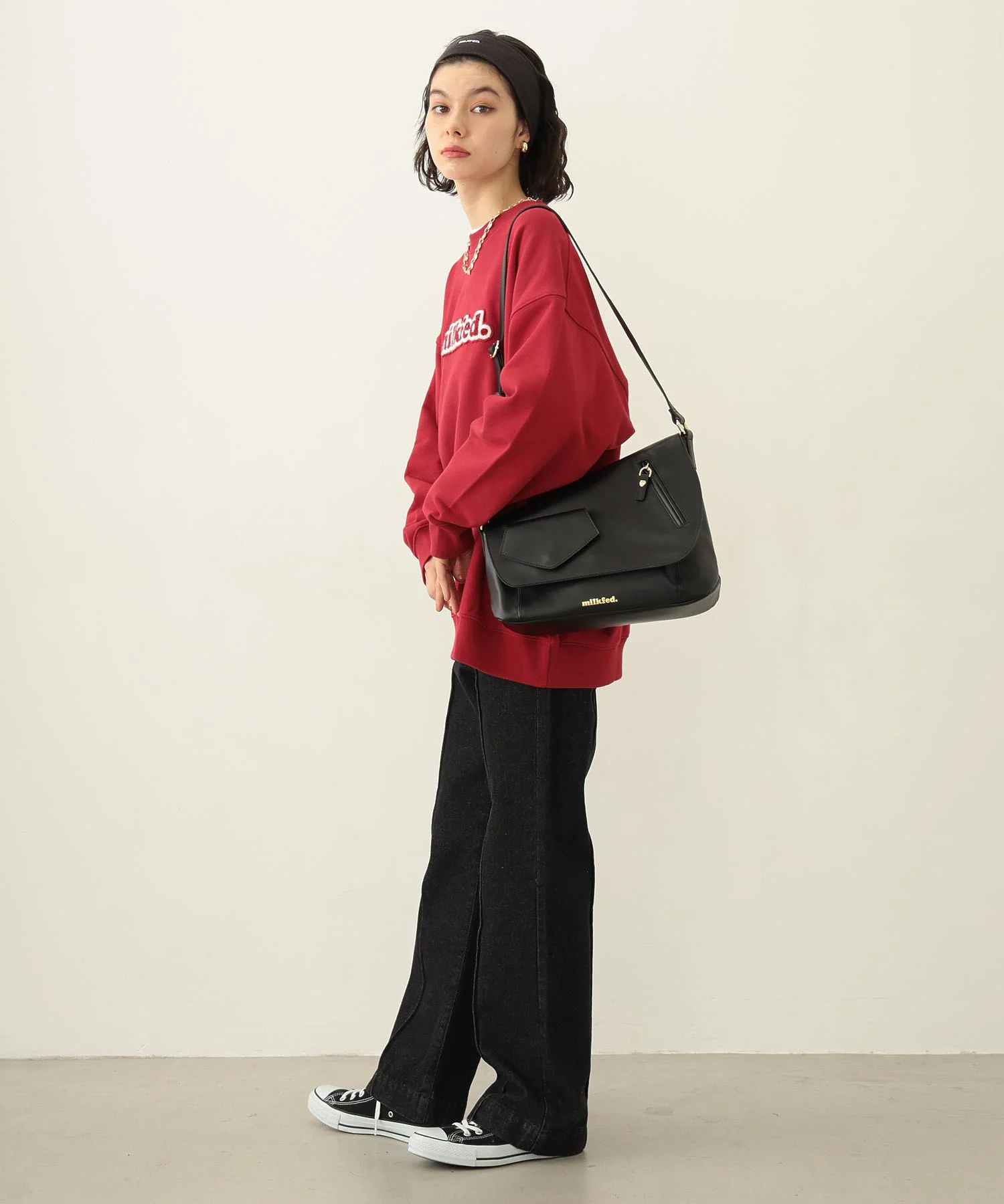 COOPER LOGO WIDE CREW SWEAT TOP - Image 32