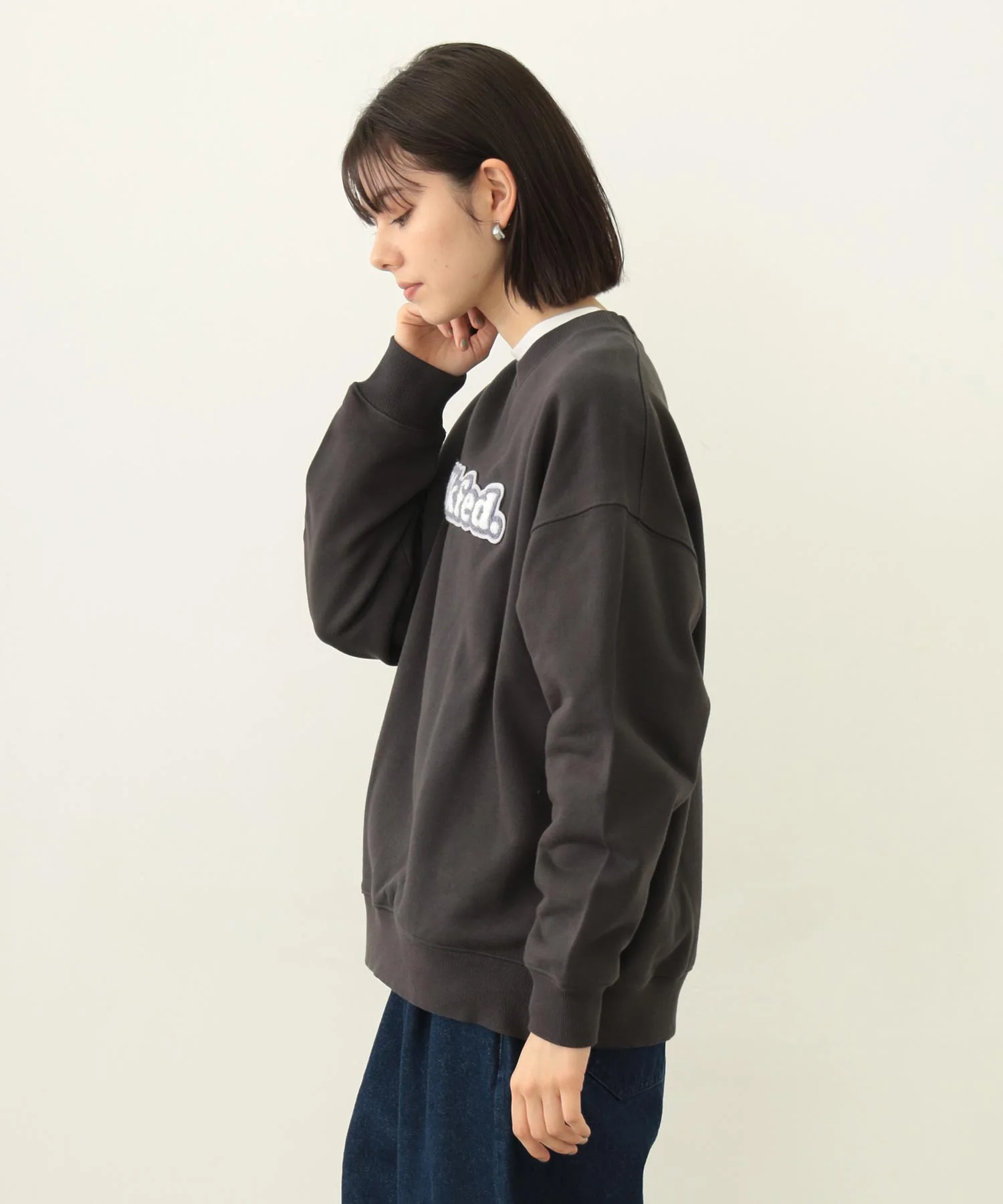 COOPER LOGO WIDE CREW SWEAT TOP - Image 5