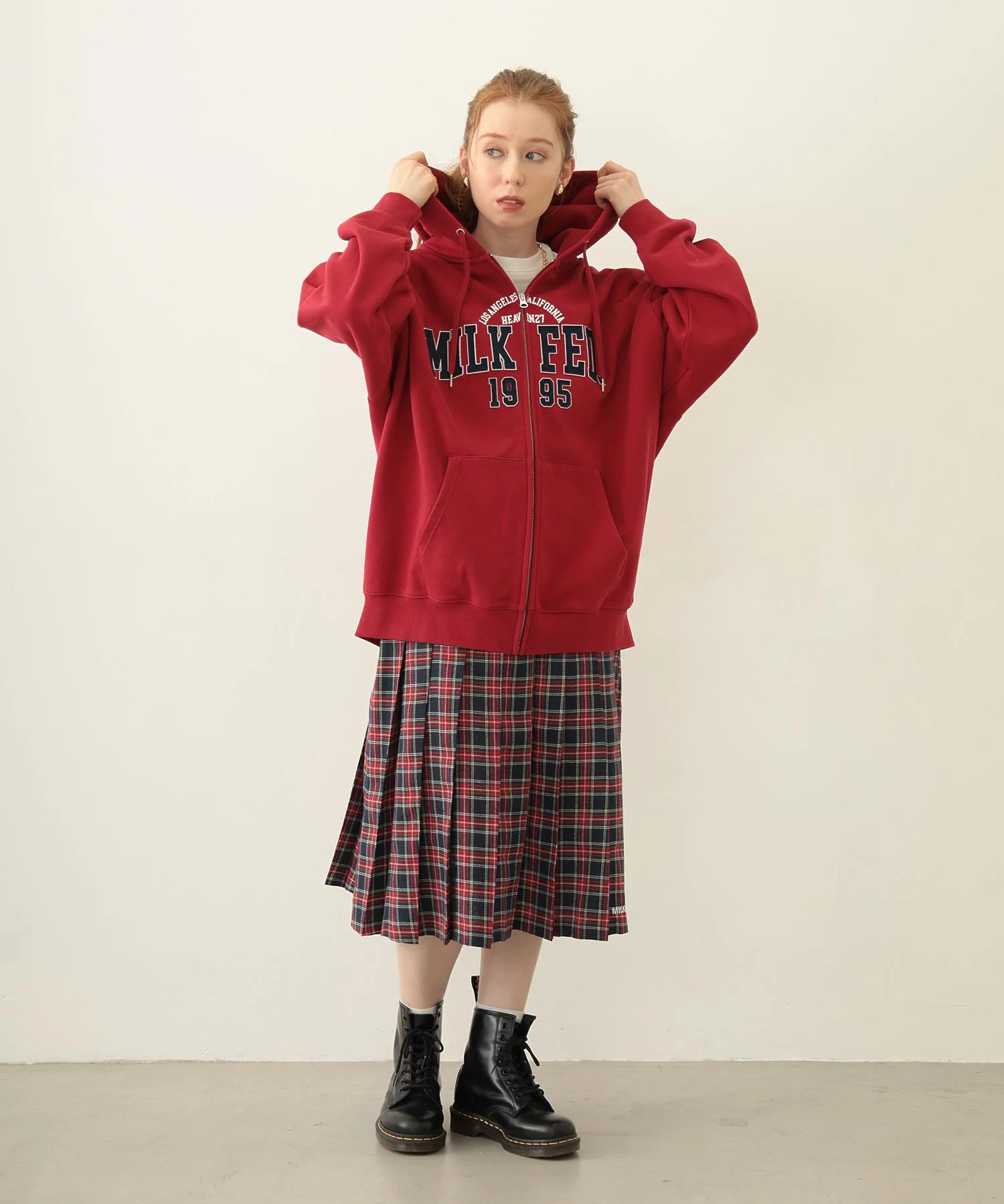 COLLEGE PATCH ZIP UP HOODIE - Image 26
