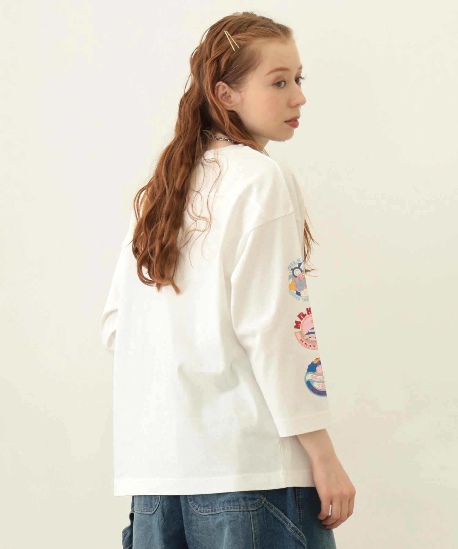 70S LOGO THREE QUARTER SLEEVE TOP - Image 8