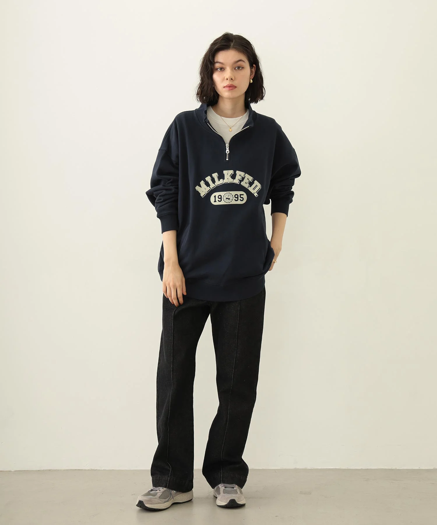 COLLEGE LOGO HALF ZIP TOP - Image 12