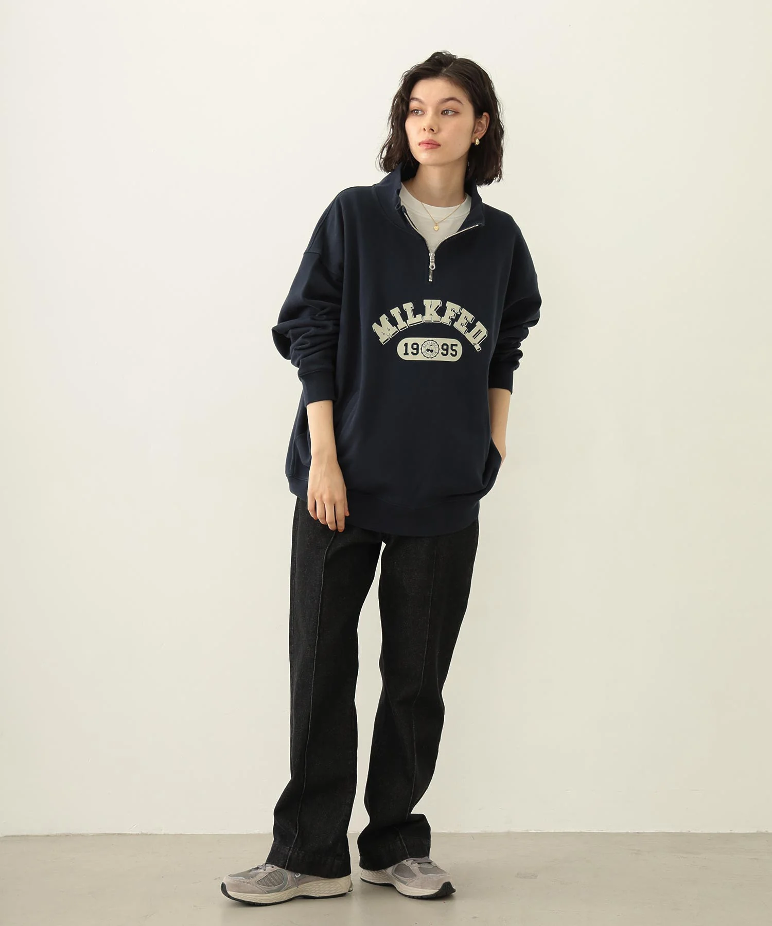 COLLEGE LOGO HALF ZIP TOP - Image 13