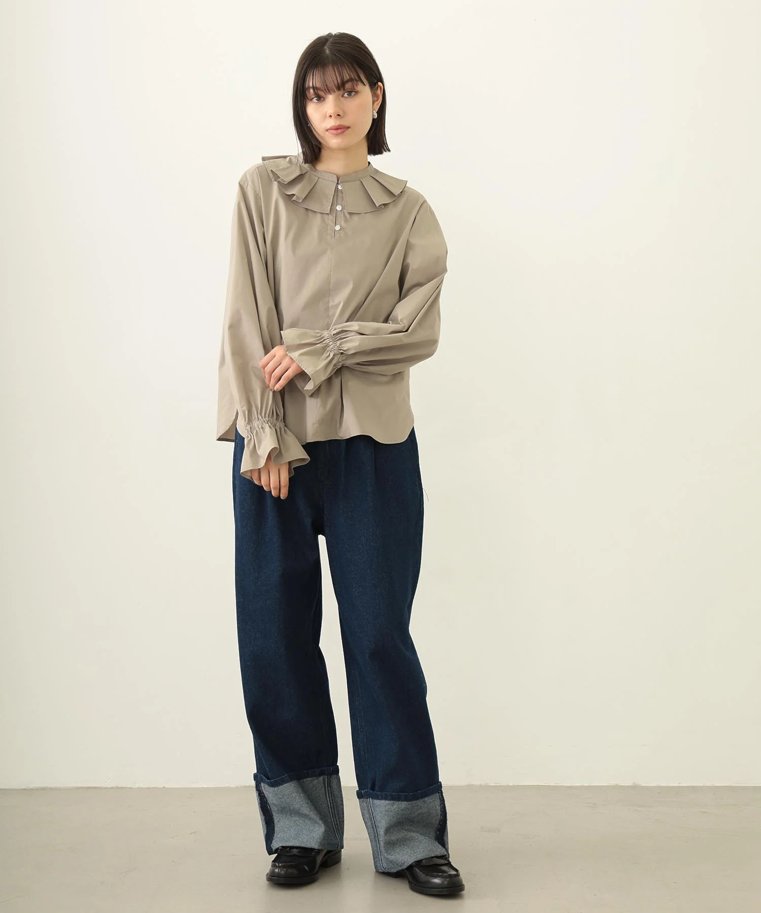 MULTI RUFFLE COLLAR BLOUSE - Image 54
