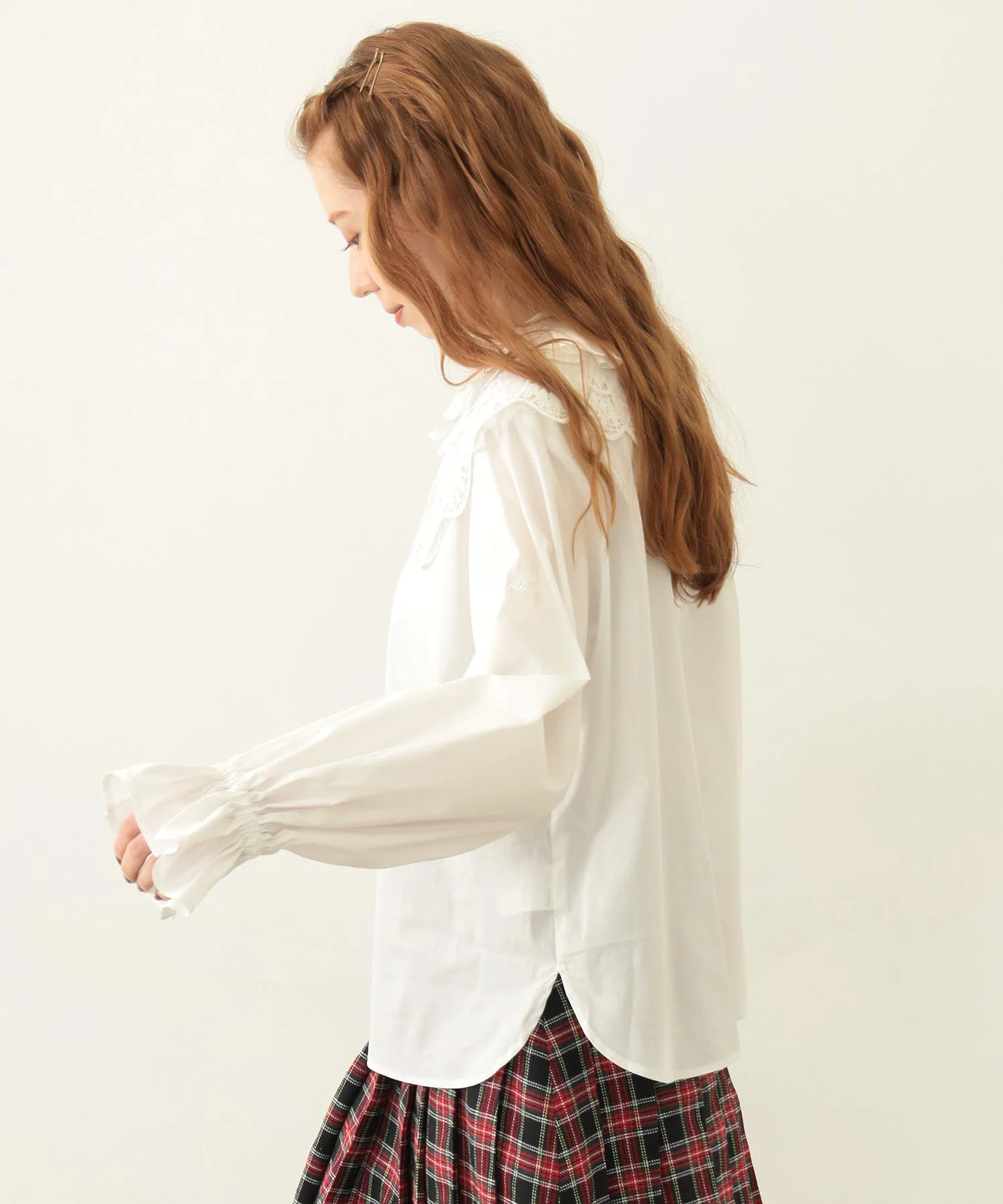 MULTI RUFFLE COLLAR BLOUSE - Image 7