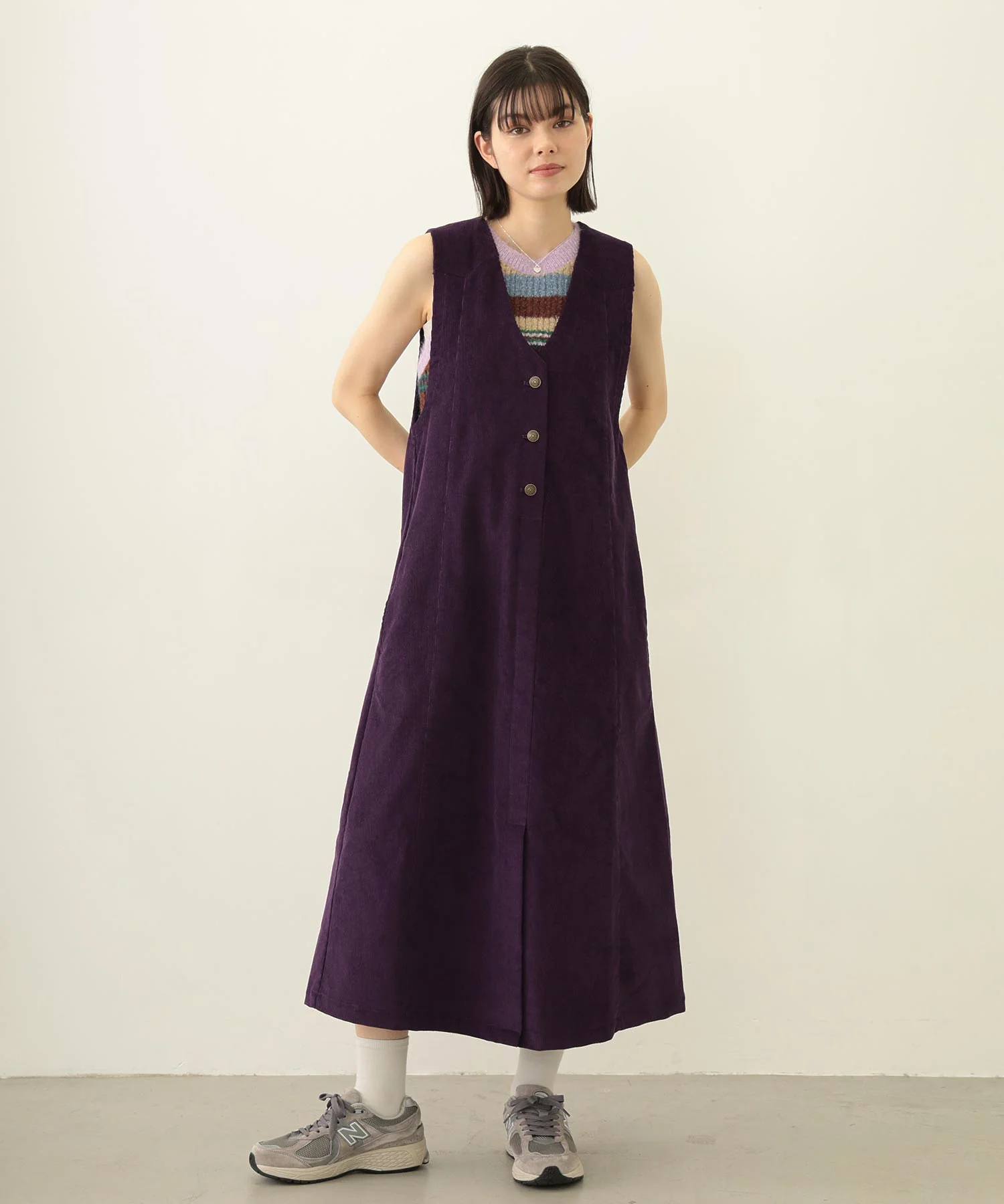 TWO-TYPE STRIPED KNIT VEST - Image 41