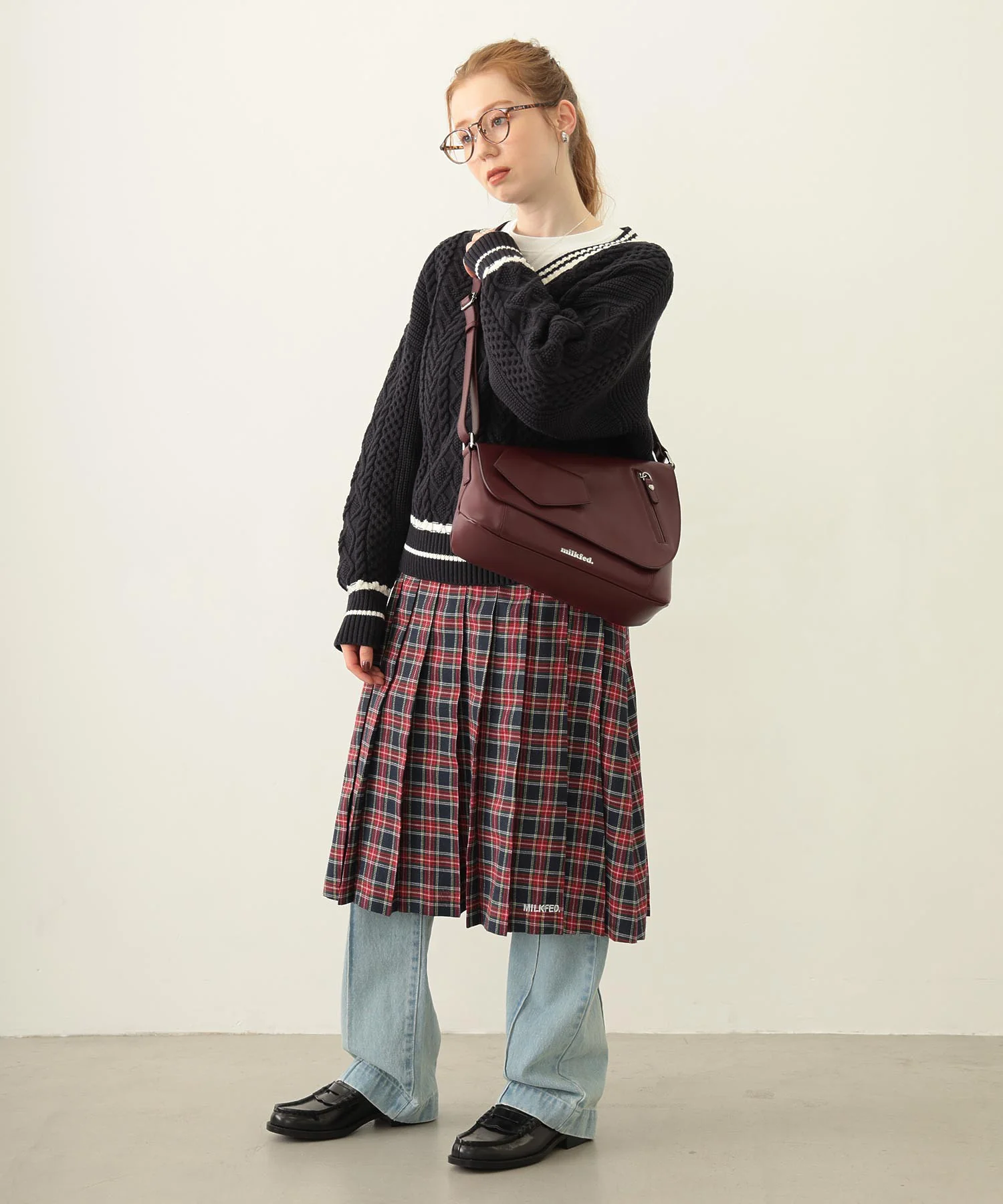 MILKFED. PATCH V-NECK KNIT - Image 20