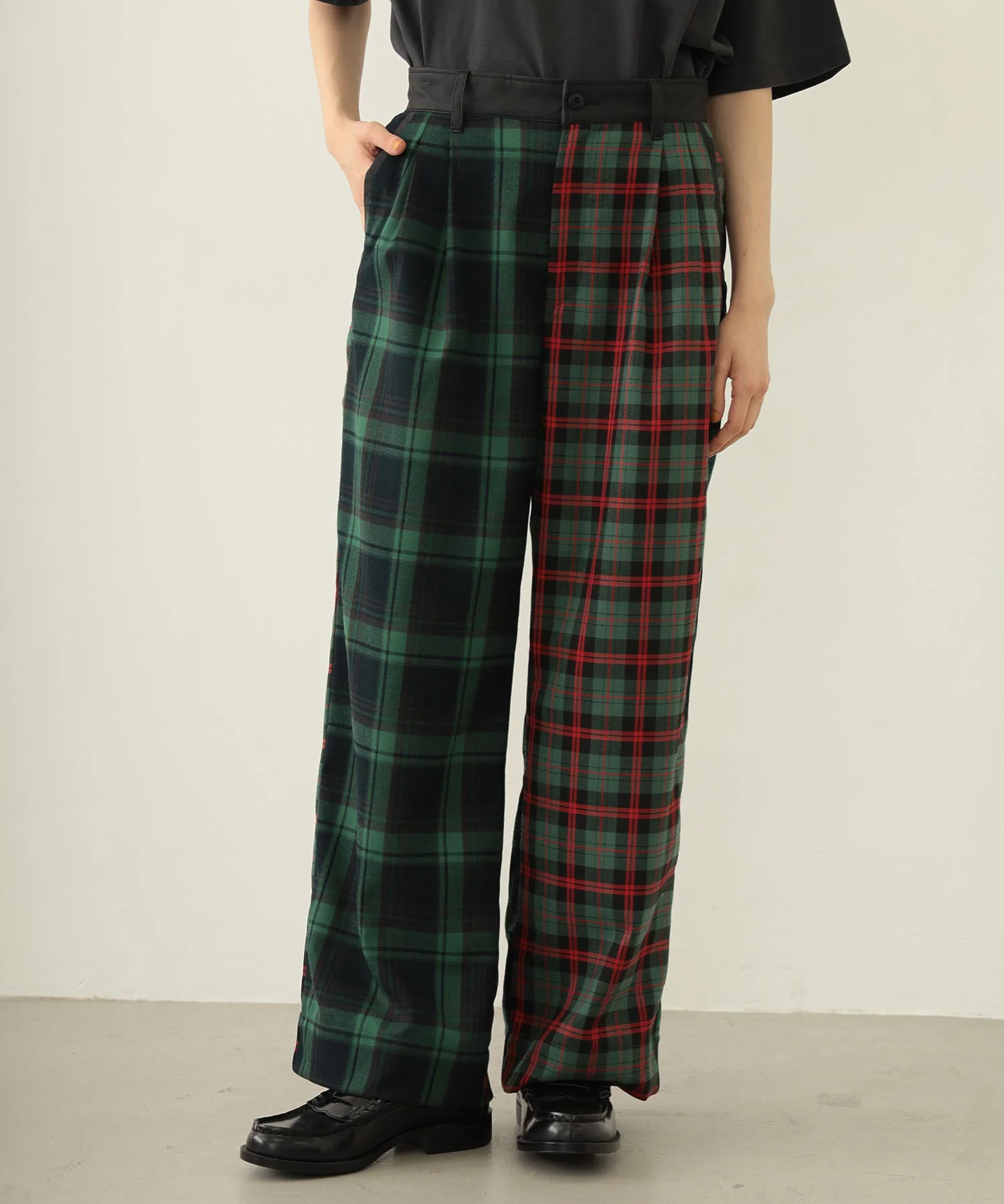 COMBINATION PLAID PANTS - Image 3