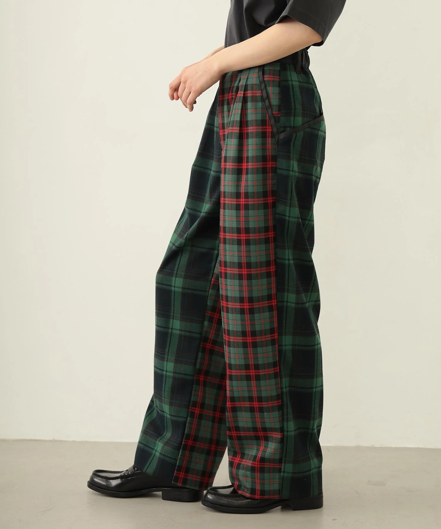 COMBINATION PLAID PANTS - Image 6