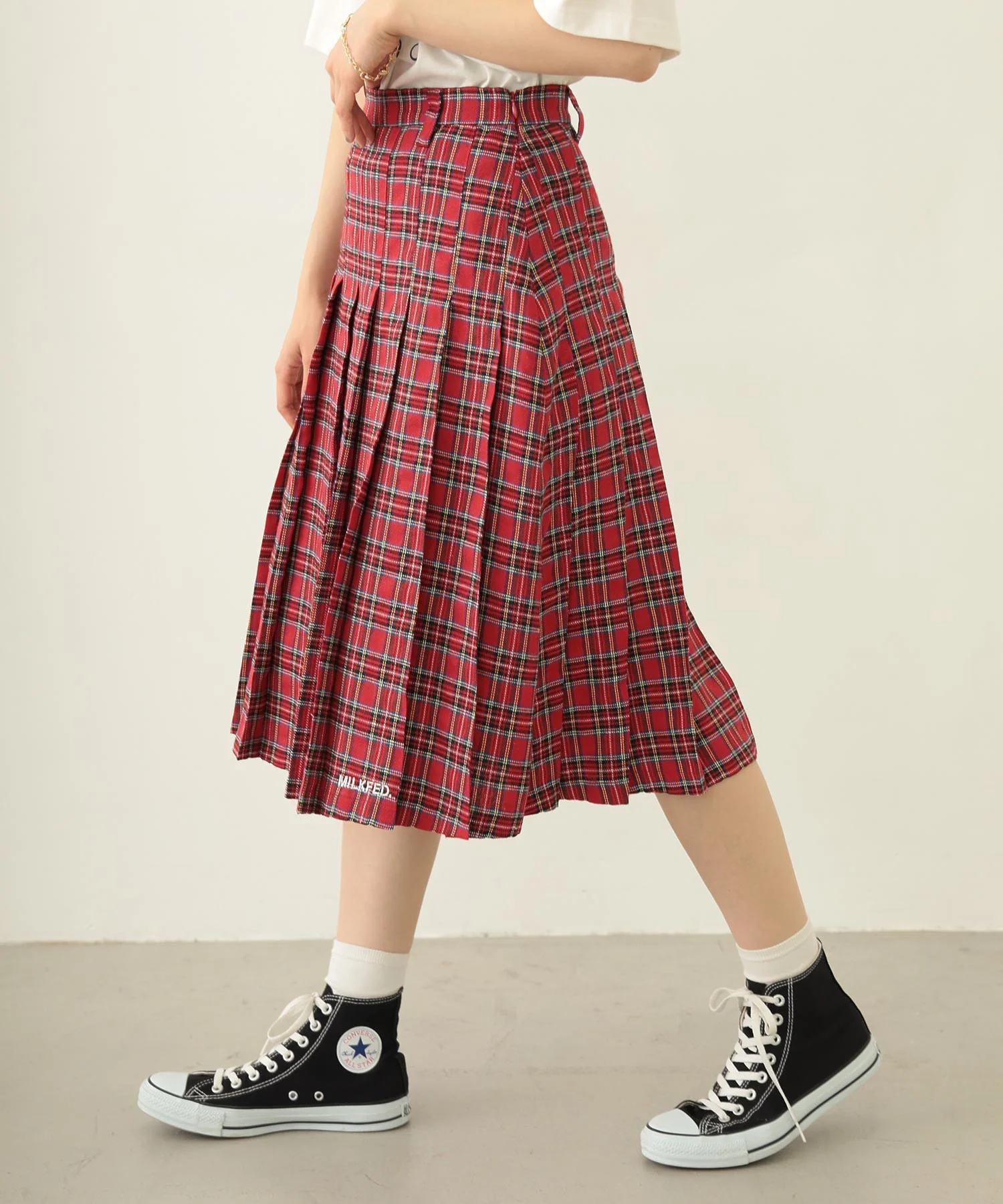 PLEATED PLAID SKIRT - Image 43