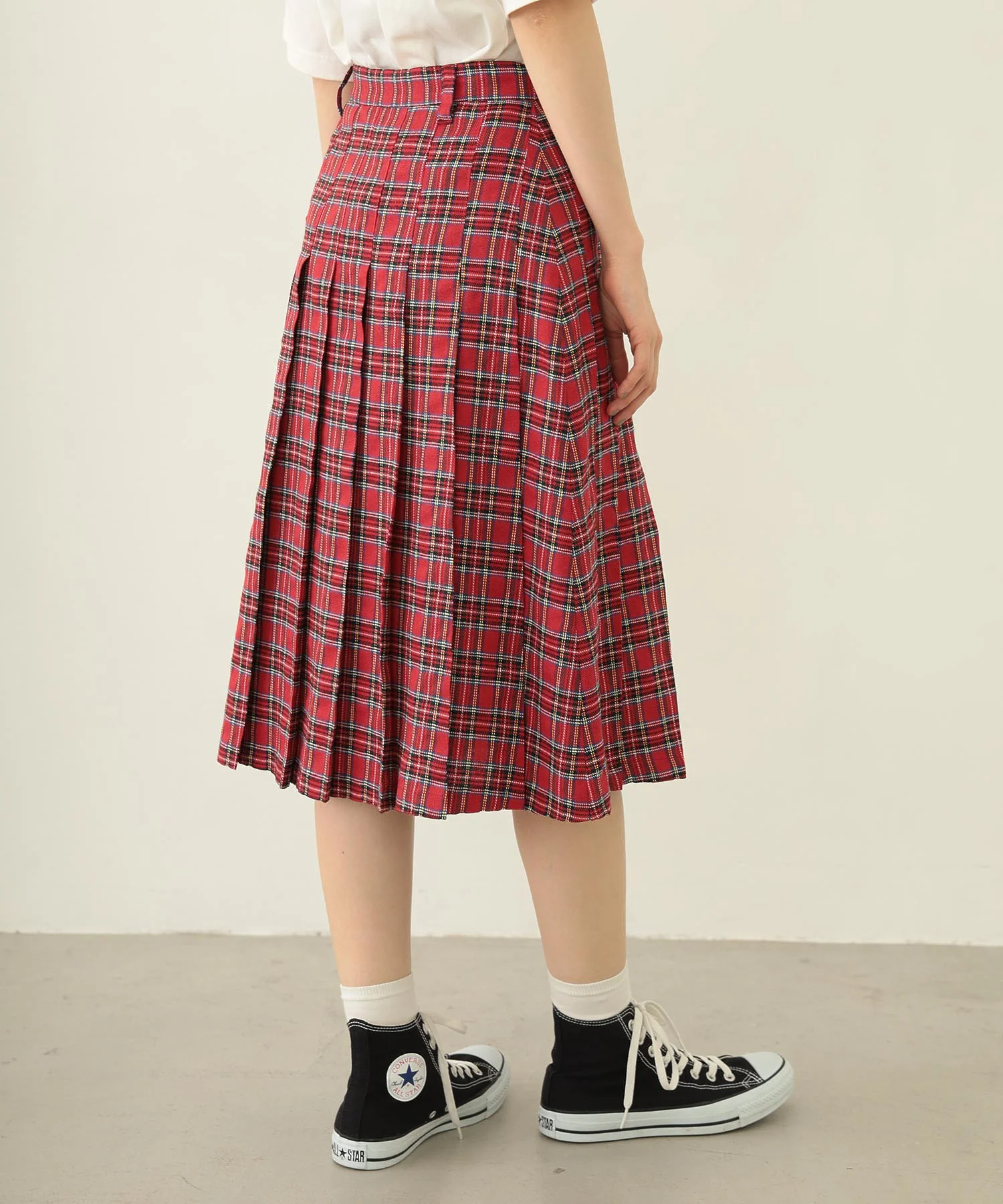 PLEATED PLAID SKIRT - Image 44