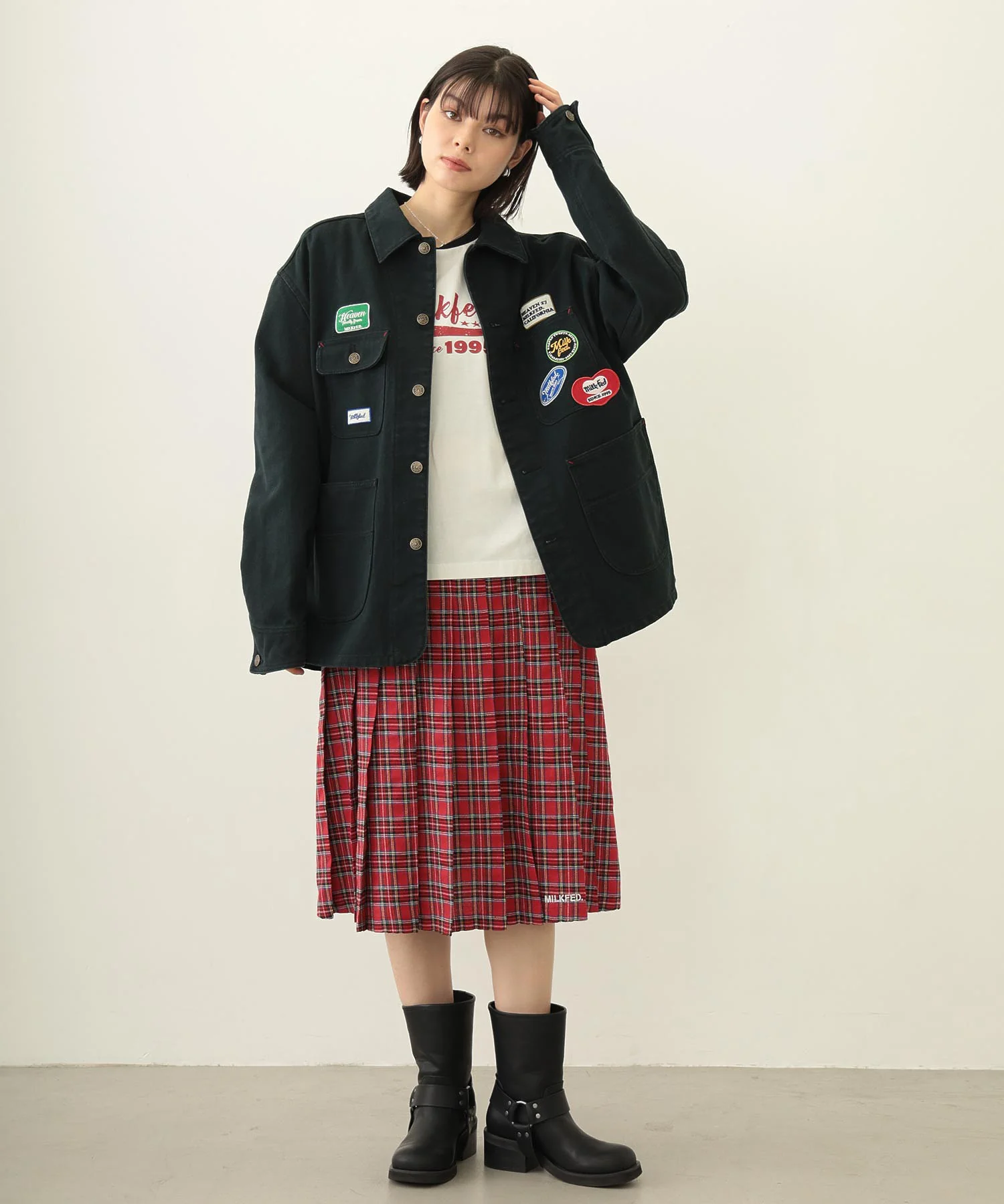 PLEATED PLAID SKIRT - Image 55