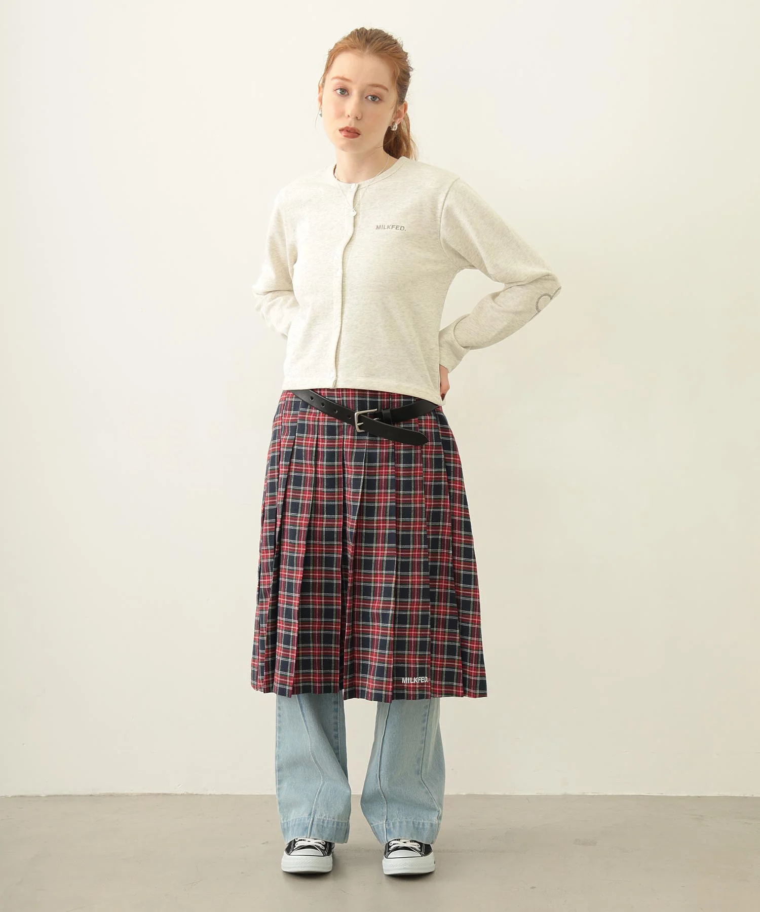PLEATED PLAID SKIRT - Image 61