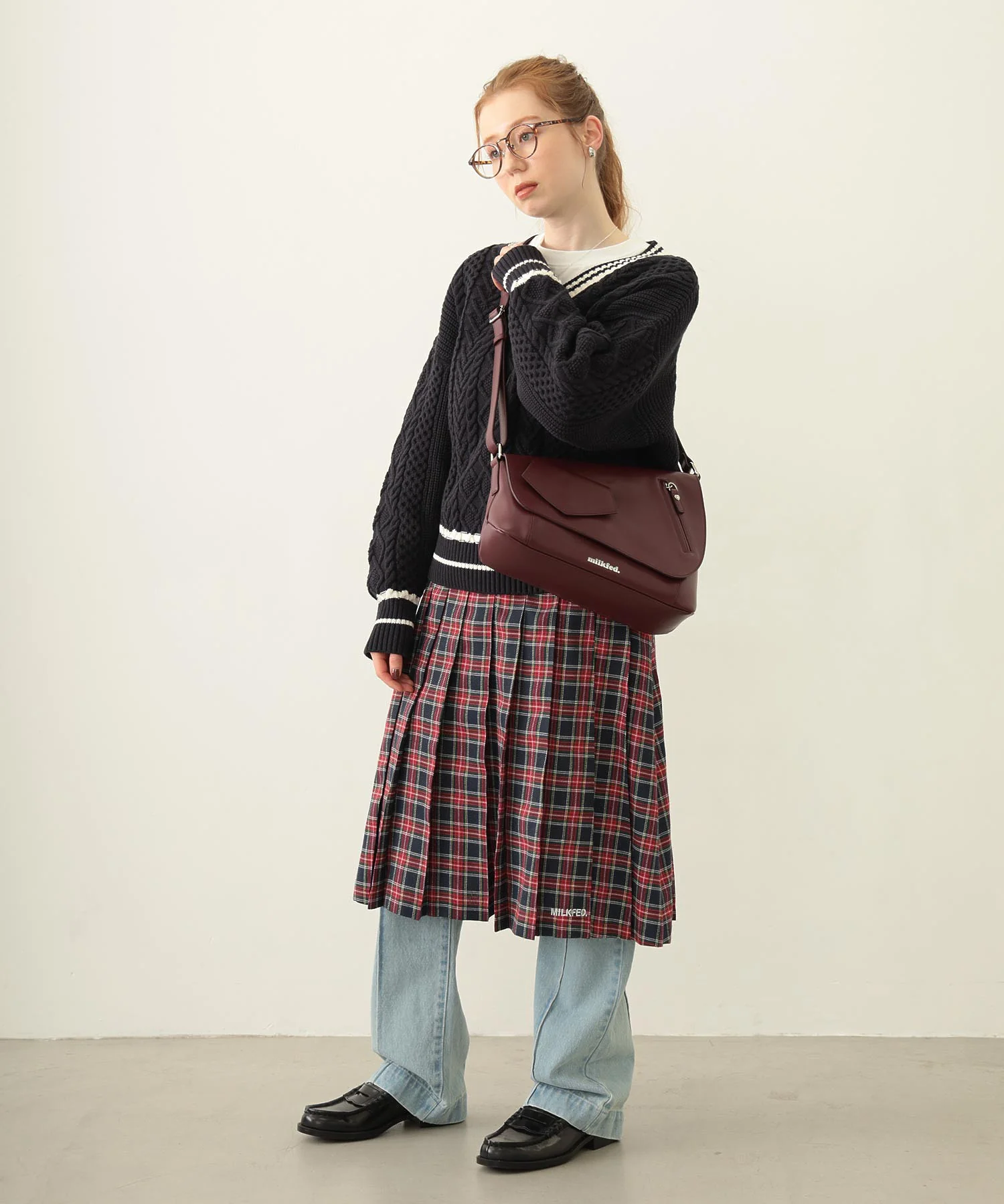 PLEATED PLAID SKIRT - Image 66