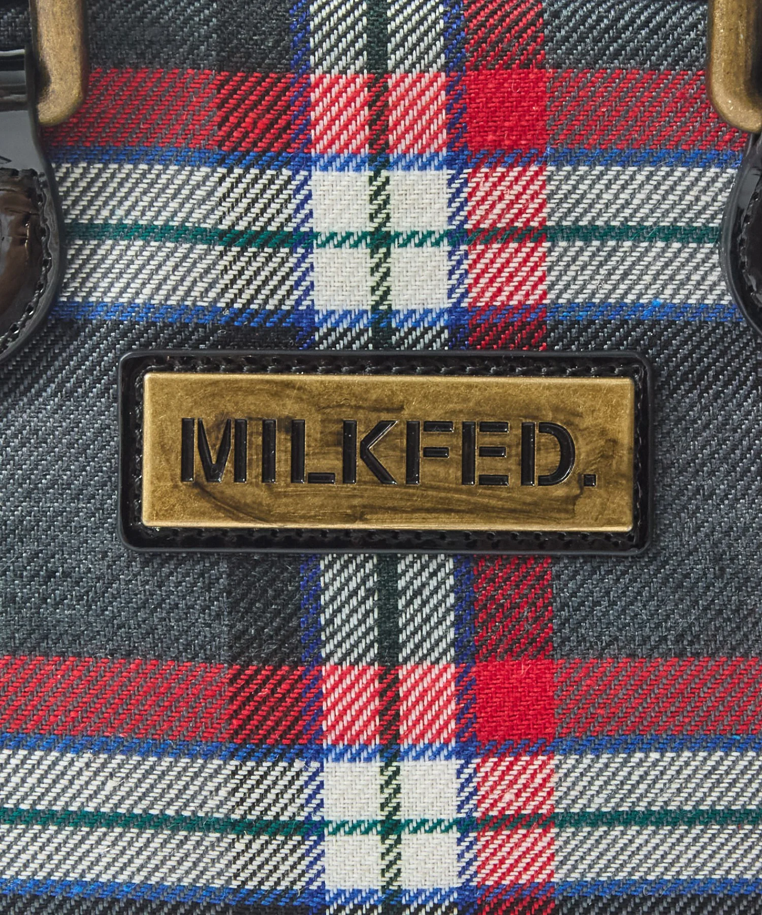 PLAID PATTERN BOSTON BAG - Image 12