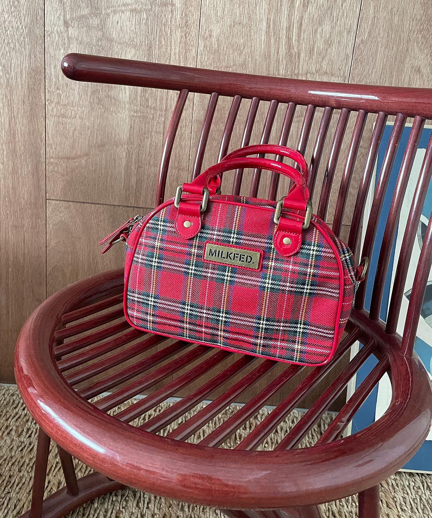 PLAID PATTERN BOSTON BAG - Image 51