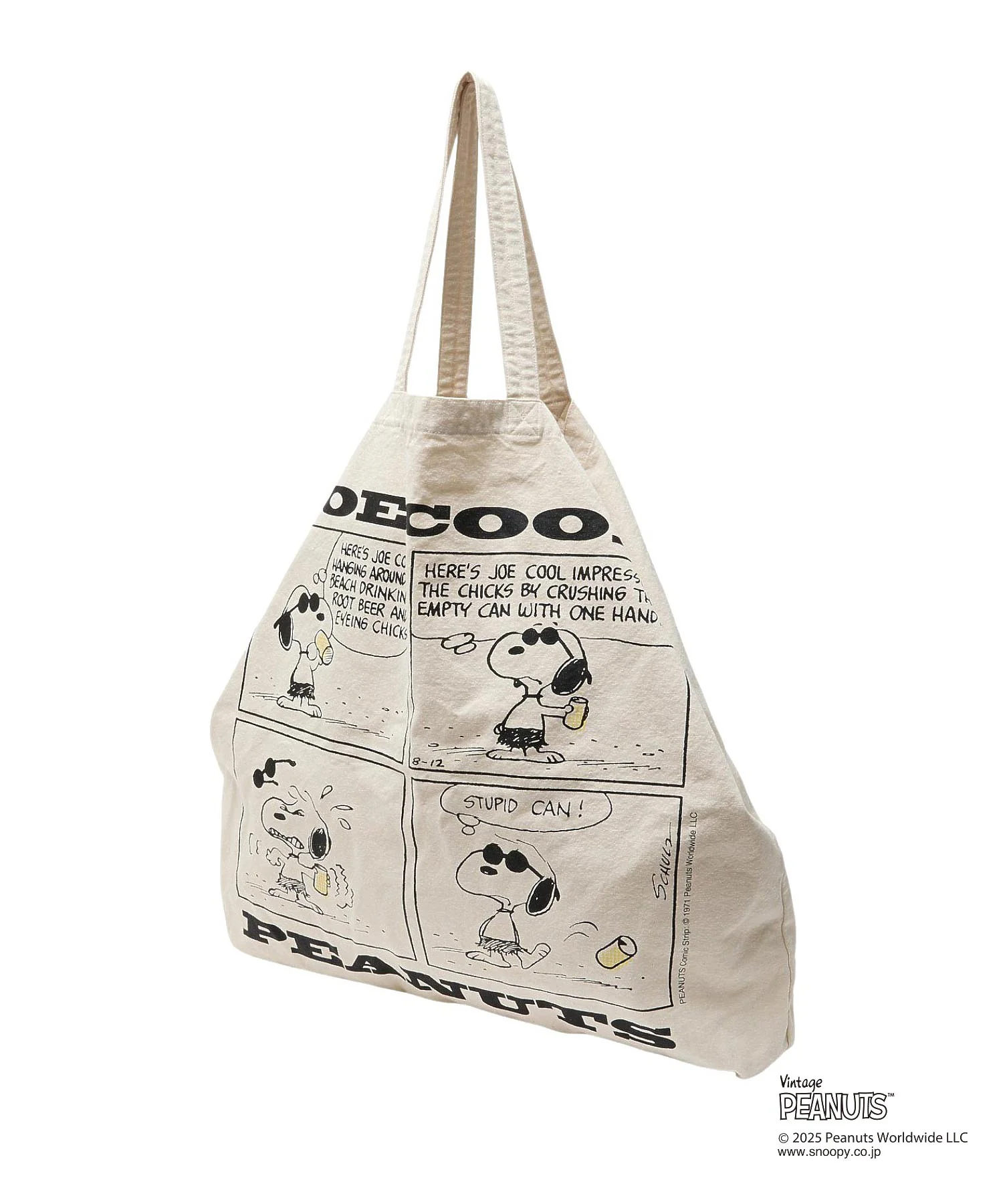 MILKFED. × PEANUTS JOE COOL COMIC BIG TOTE - Image 14