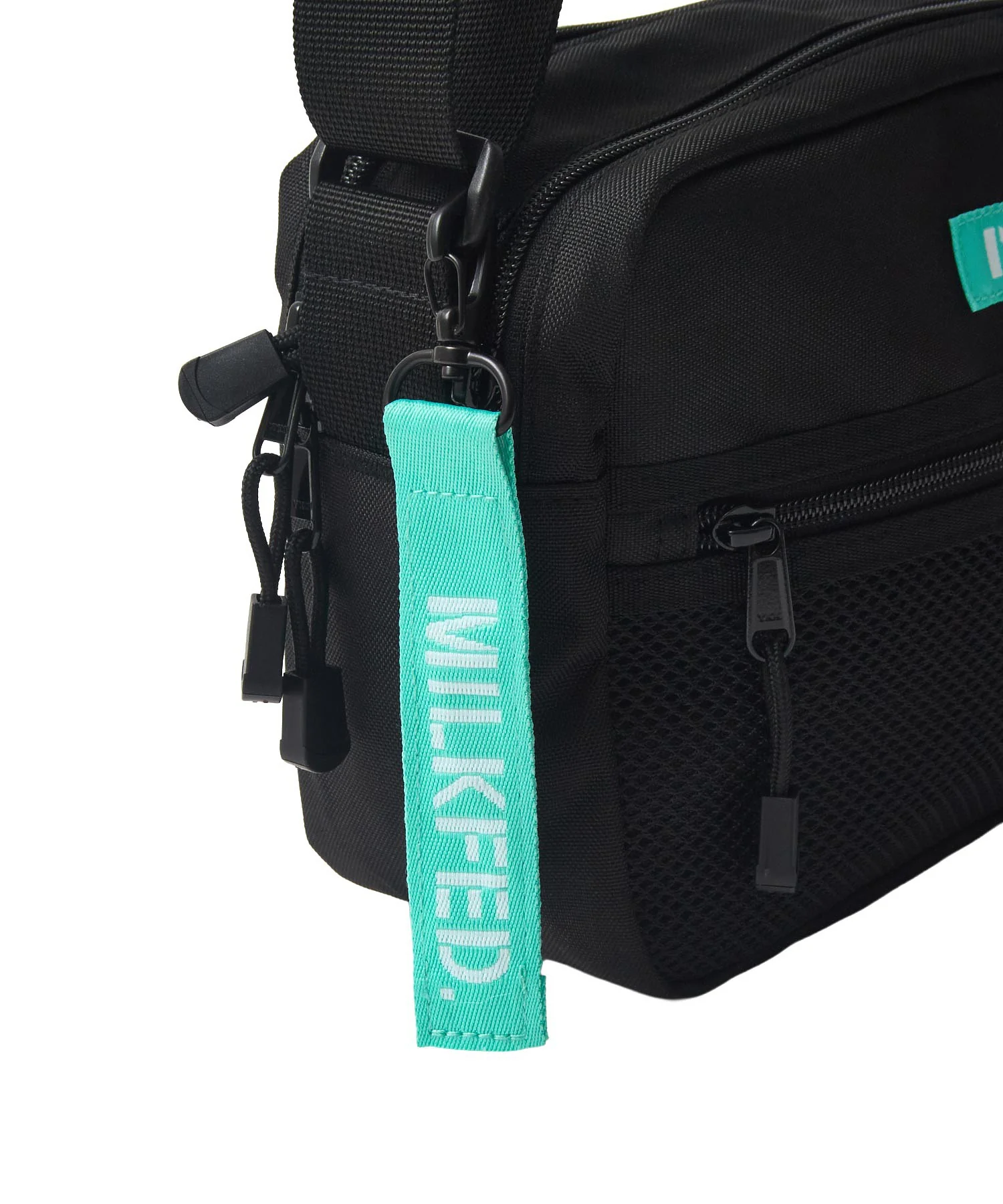 SHOULDER WIDE BAG MESH POCKET LtGREEN - Image 14