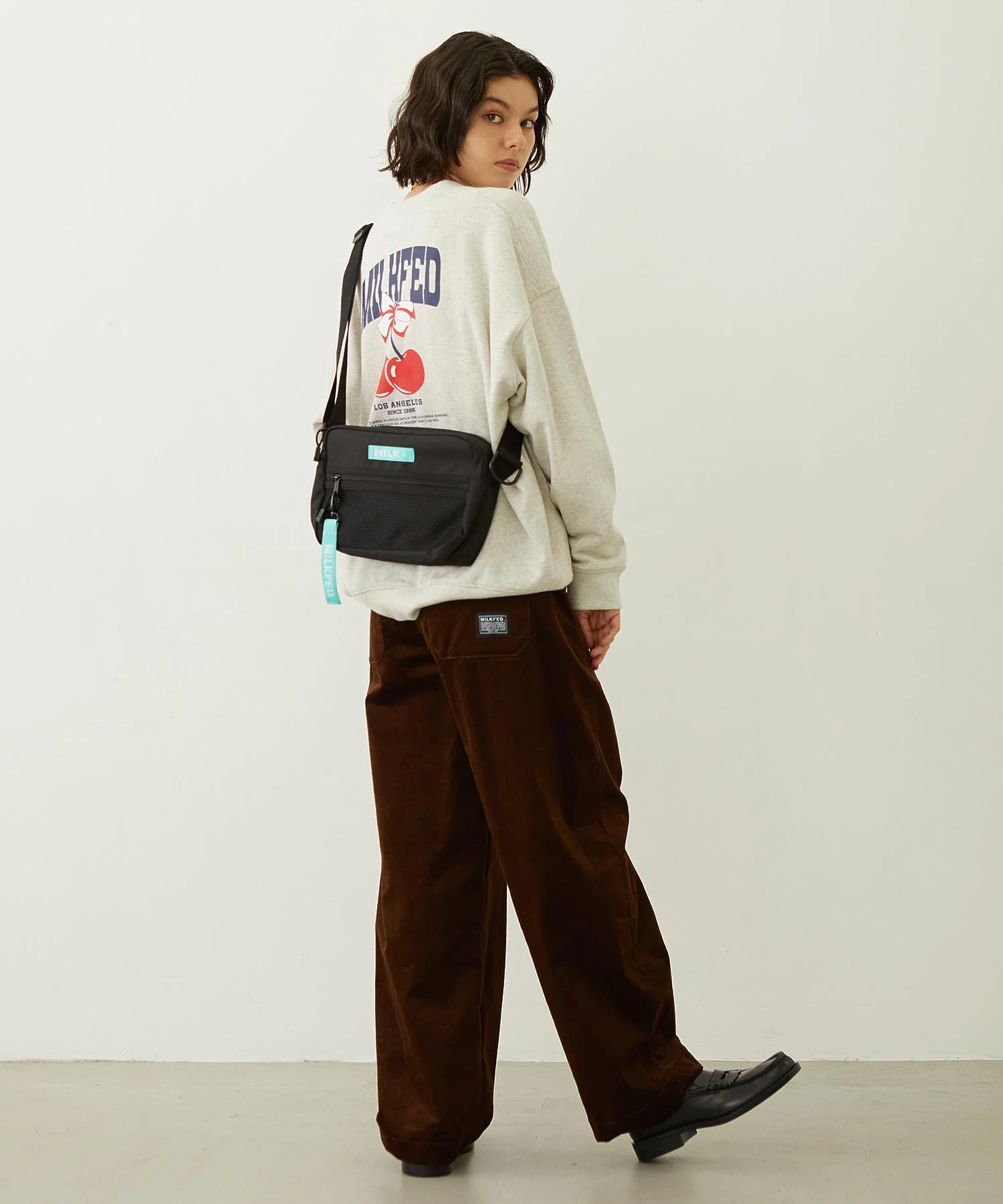 SHOULDER WIDE BAG MESH POCKET LtGREEN - Image 29